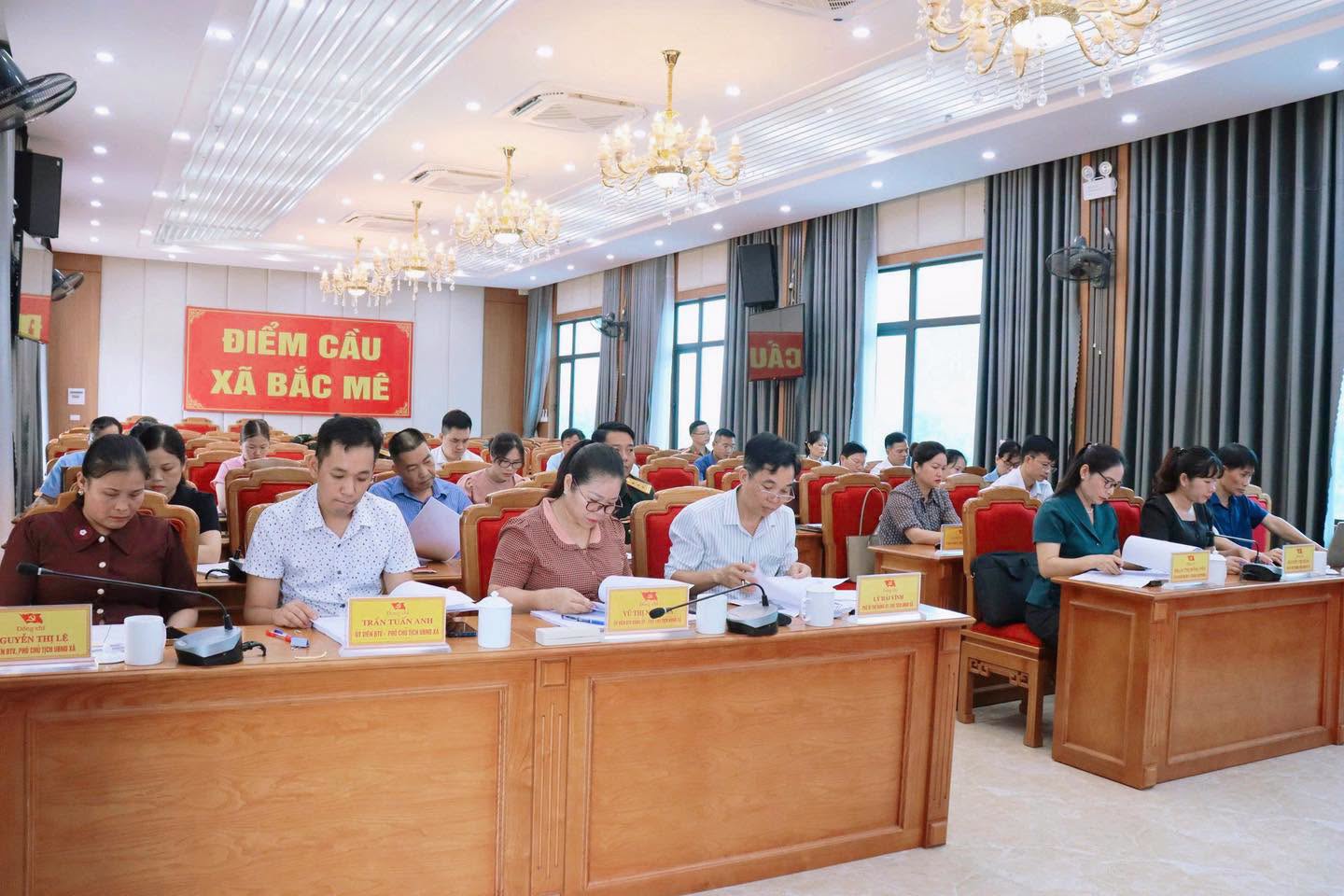 XÃ BẮC MÊ TỔ CHỨC LUYỆN TẬP KHUNG VẬN HÀNH CƠ CHẾ (LẦN 1)
