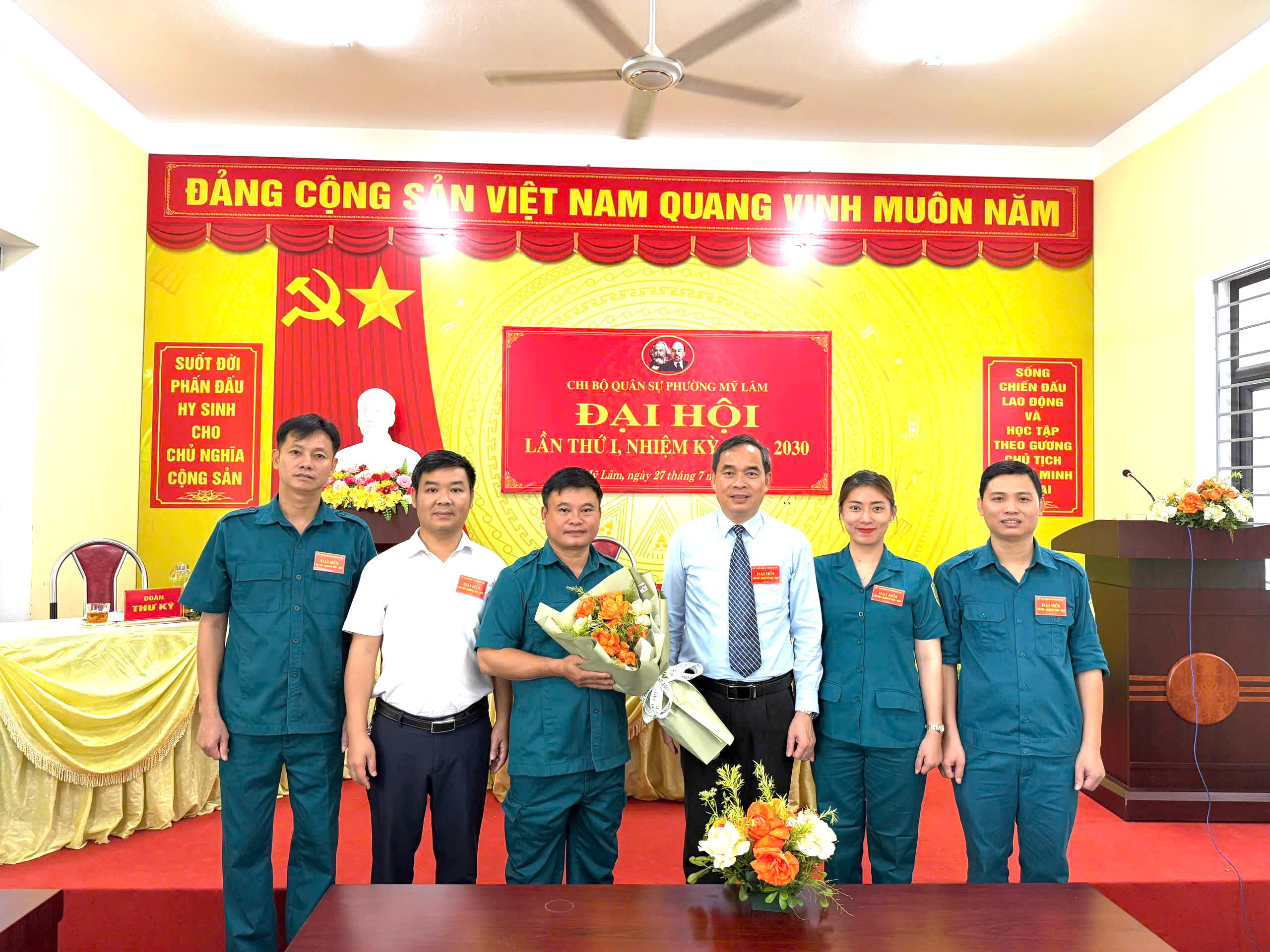   Đại hội Chi bộ Quân sự phường Mỹ Lâm, nhiệm kỳ 2025 - 2030