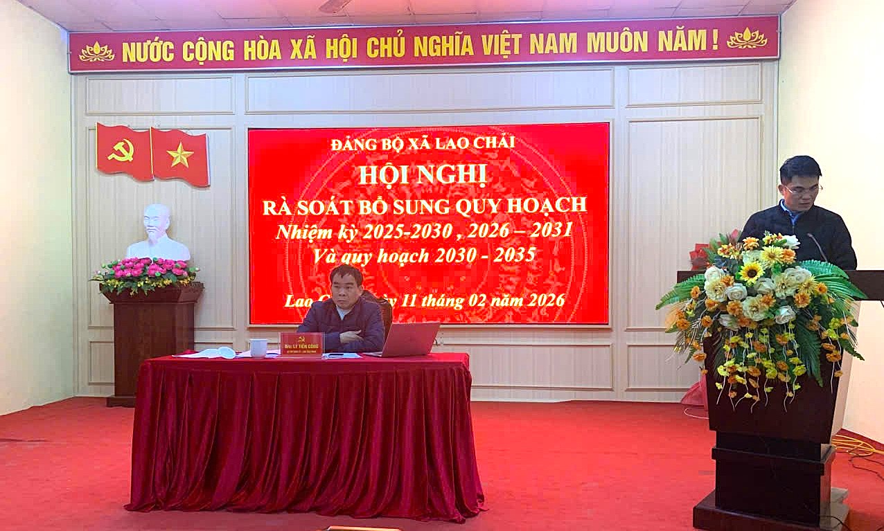 XÃ LAO CHẢI, TỈNH TUYÊN QUANG TỔ CHỨC HỘI NGHỊ CÁN BỘ CHỦ CHỐT THỰC HIỆN QUY TRÌNH RÀ SOÁT, BỔ SUNG QUY HOẠCH CÁN BỘ