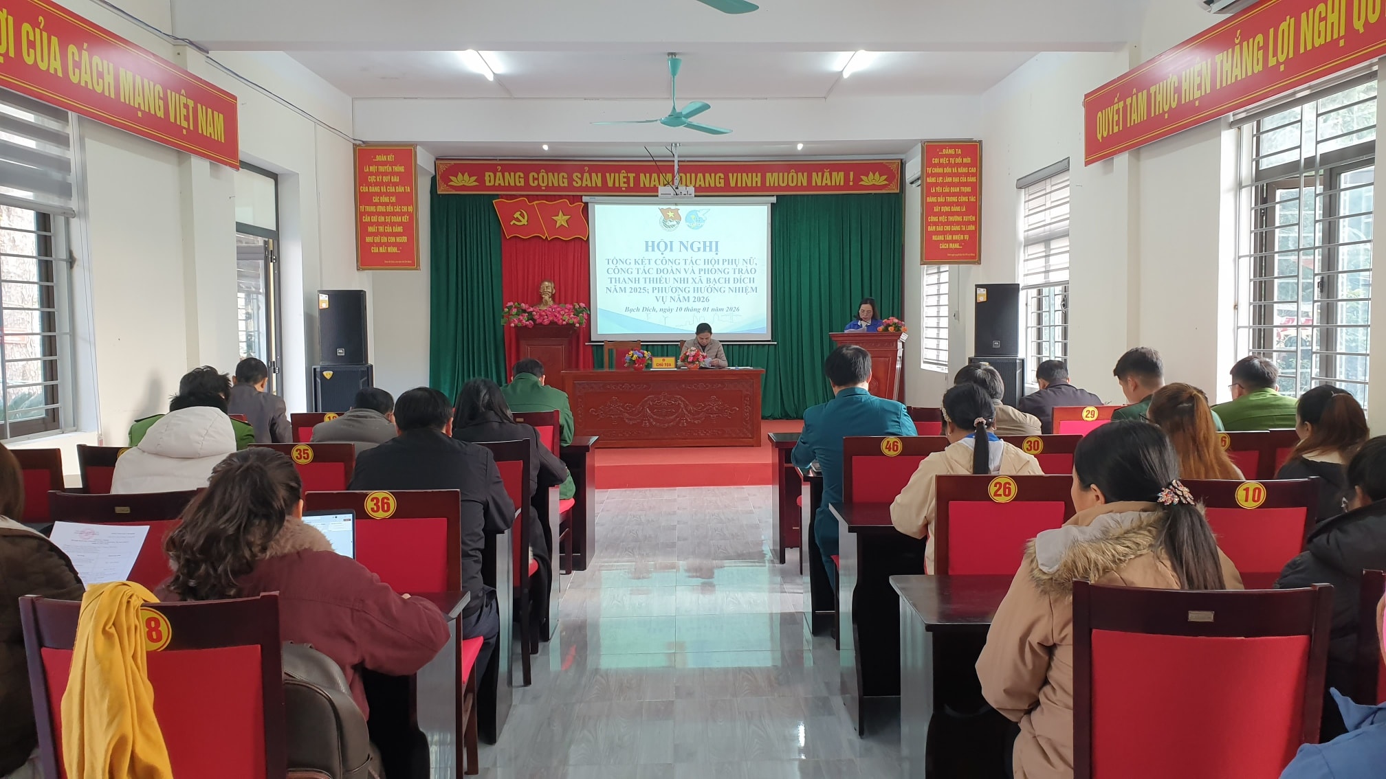 HỘI PHỤ NỮ VÀ ĐOÀN THANH NIÊN XÃ BẠCH ĐÍCH TỔ CHỨC HỘI NGHỊ TỔNG KẾT CÔNG TÁC NĂM 2025, TRIỂN KHAI NHIỆM VỤ NĂM 2026