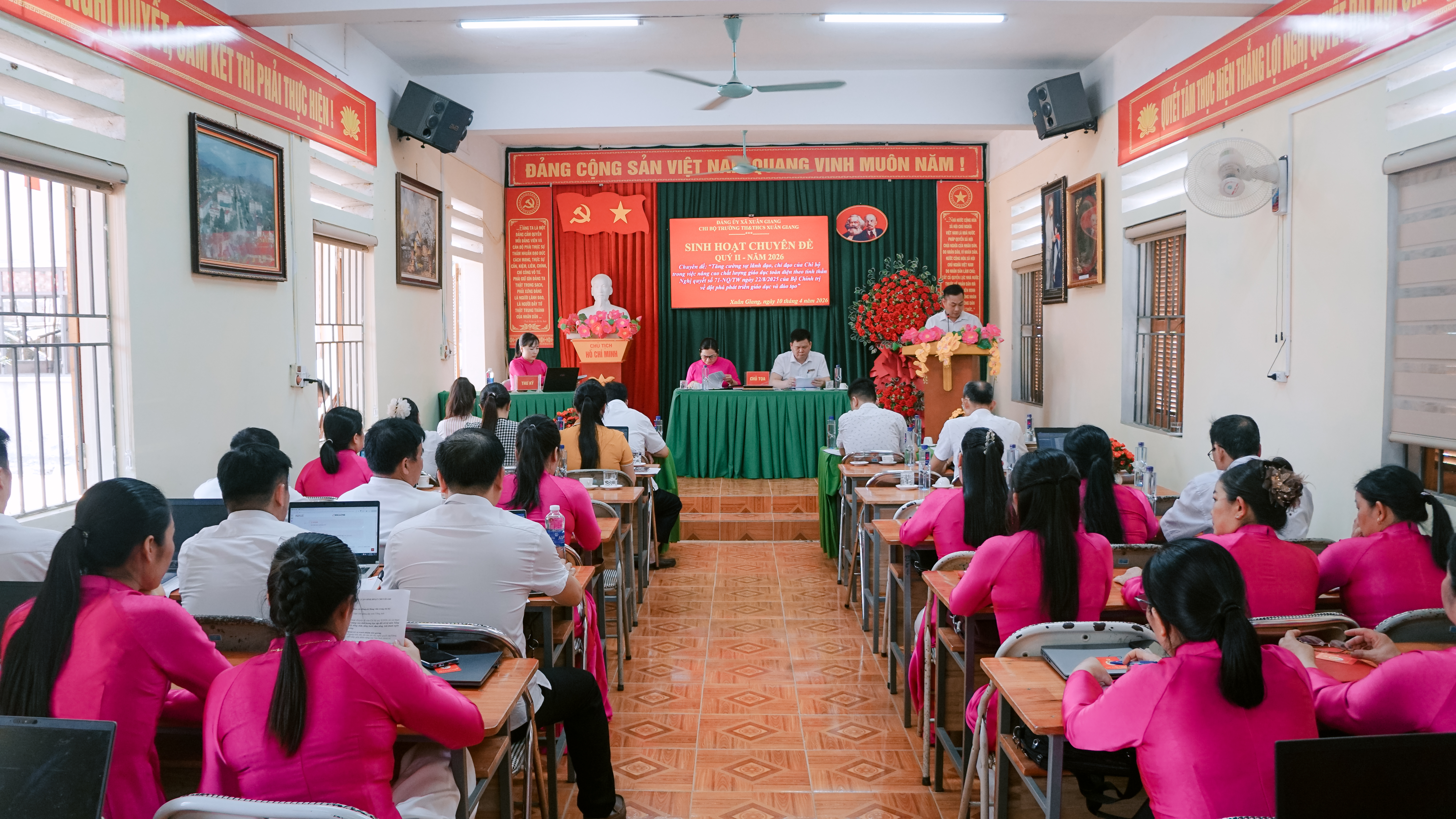 Chi bộ Trường TH&THCS Xuân Giang: Đột phá nâng cao chất lượng giáo dục, nói không với "bệnh thành tích"