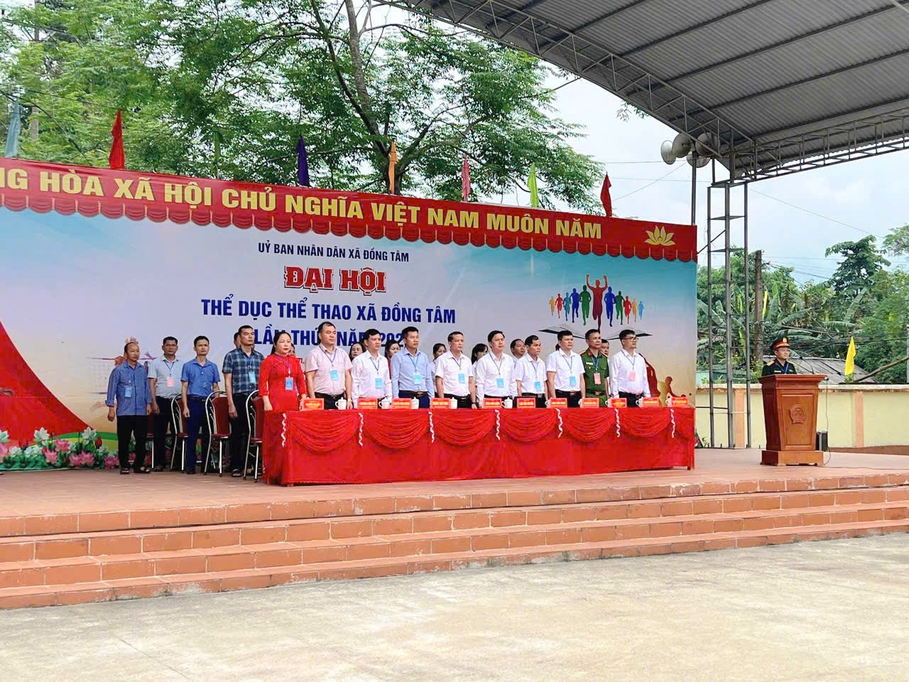 XÃ ĐỒNG TÂM TỔ CHỨC LỄ KHAI MẠC VÀ LỄ BẾ MẠC ĐẠI HỘI THỂ DỤC THỂ THAO LẦN THỨ I, NĂM 2026