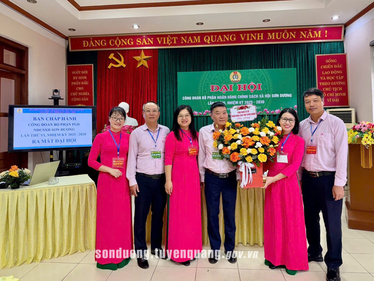 Đại hội Công đoàn bộ phận Ngân hàng Chính sách xã hội Sơn Dương