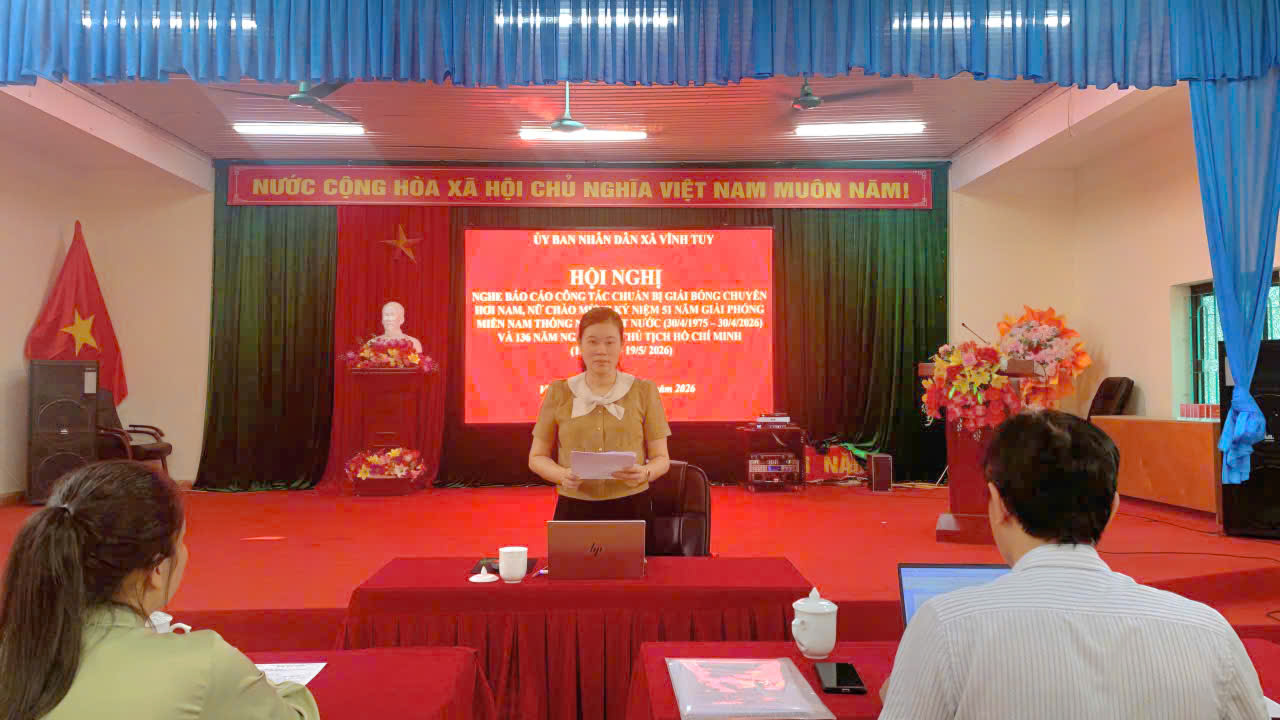 Vĩnh Tuy triển khai nhiệm vụ tổ chức Giải Bóng chuyền hơi Nam, Nữ năm 2026