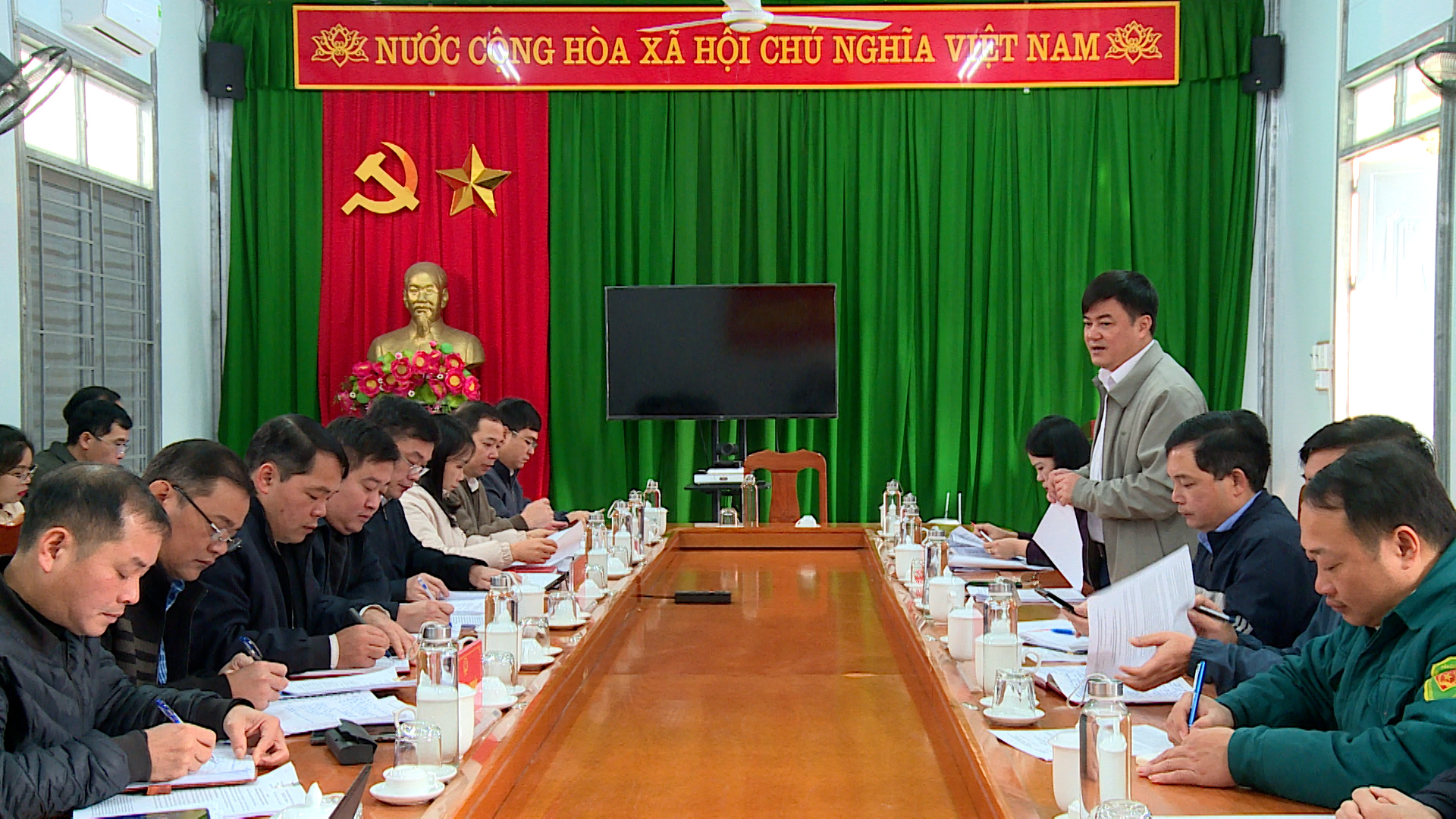 Đoàn công tác Ban pháp chế HĐND tỉnh khảo sát công tác chuẩn bị và triển khai tổ chức bầu cử đại biểu HĐND tại các xã Hồng Thái, Yên Hoa, Côn Lôn và Thượng Nông