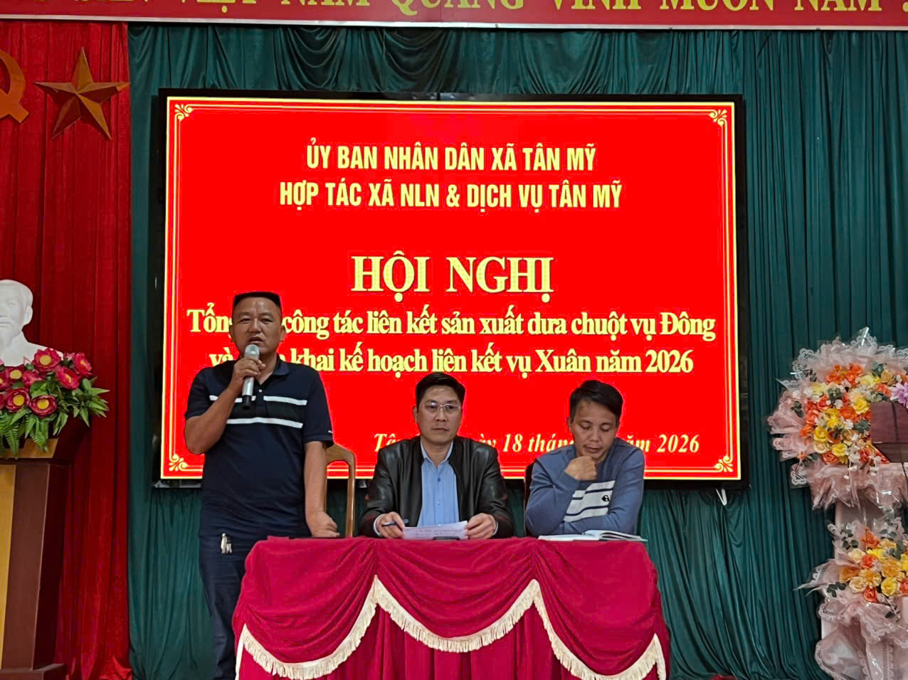 TỔNG KẾT DỰ ÁN TRỒNG DƯA CHUỘT XÃ TÂN MỸ NĂM 2025