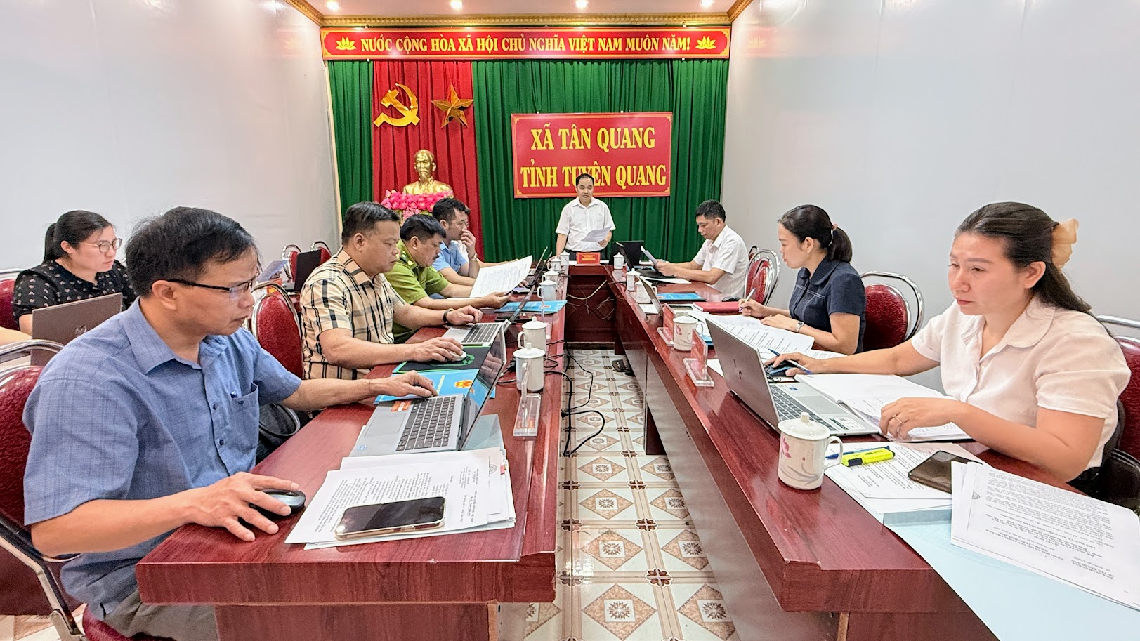 Thường trực HĐND xã Tân Quang Giám sát chuyên đề việc triển khai, thực hiện, chính sách chi trả, quản lý và sử dụng tiền dịch vụ môi trường rừng và khoán bảo vệ rừng trên địa bàn