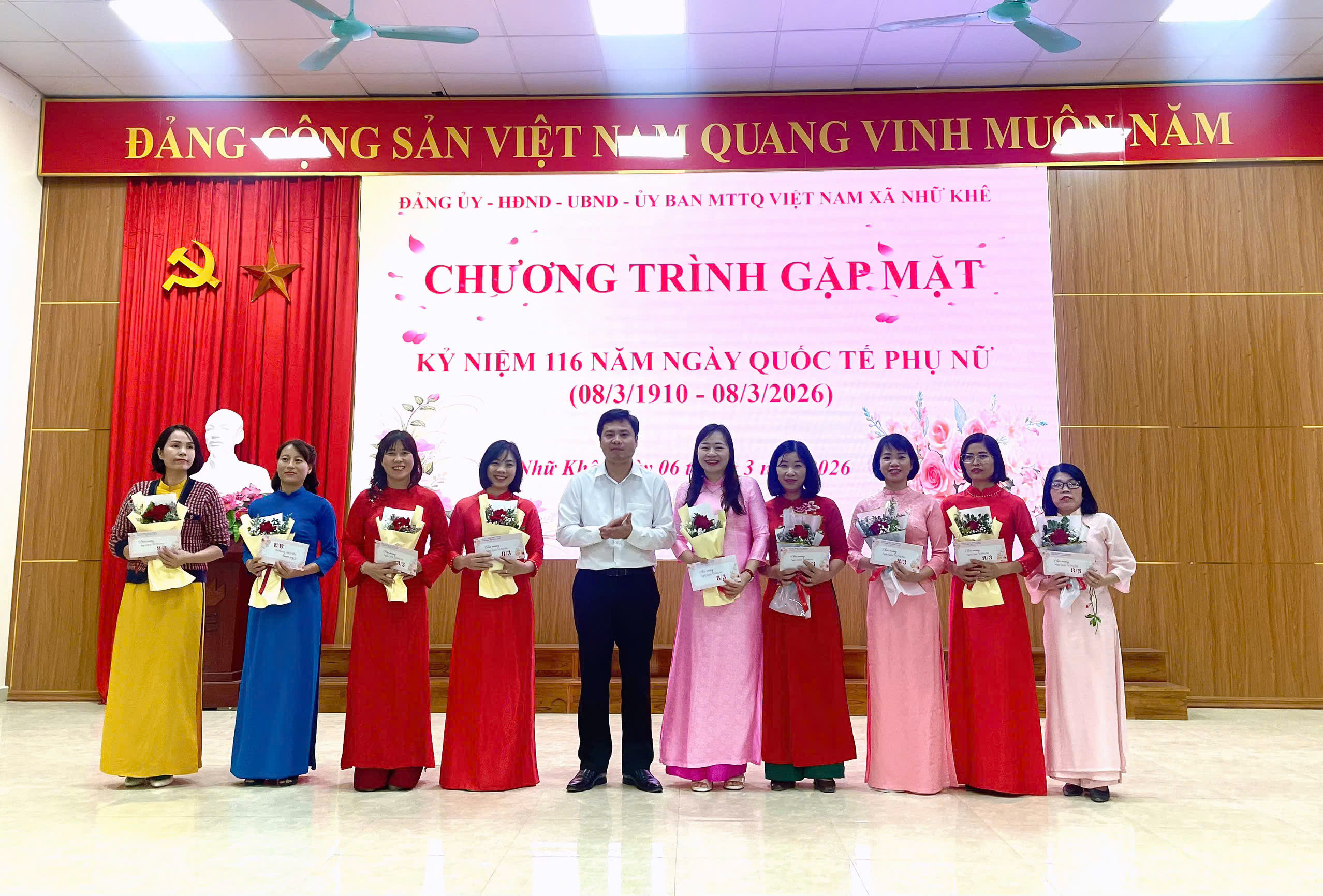 Xã Nhữ Khê tổ chức gặp mặt kỷ niệm 116 năm Ngày Quốc tế Phụ nữ  (8/3/1910 – 8/3/2026)
