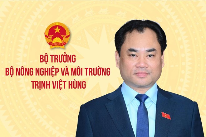 Ông Trịnh Việt Hùng giữ chức Bộ trưởng Bộ Nông nghiệp và Môi trường