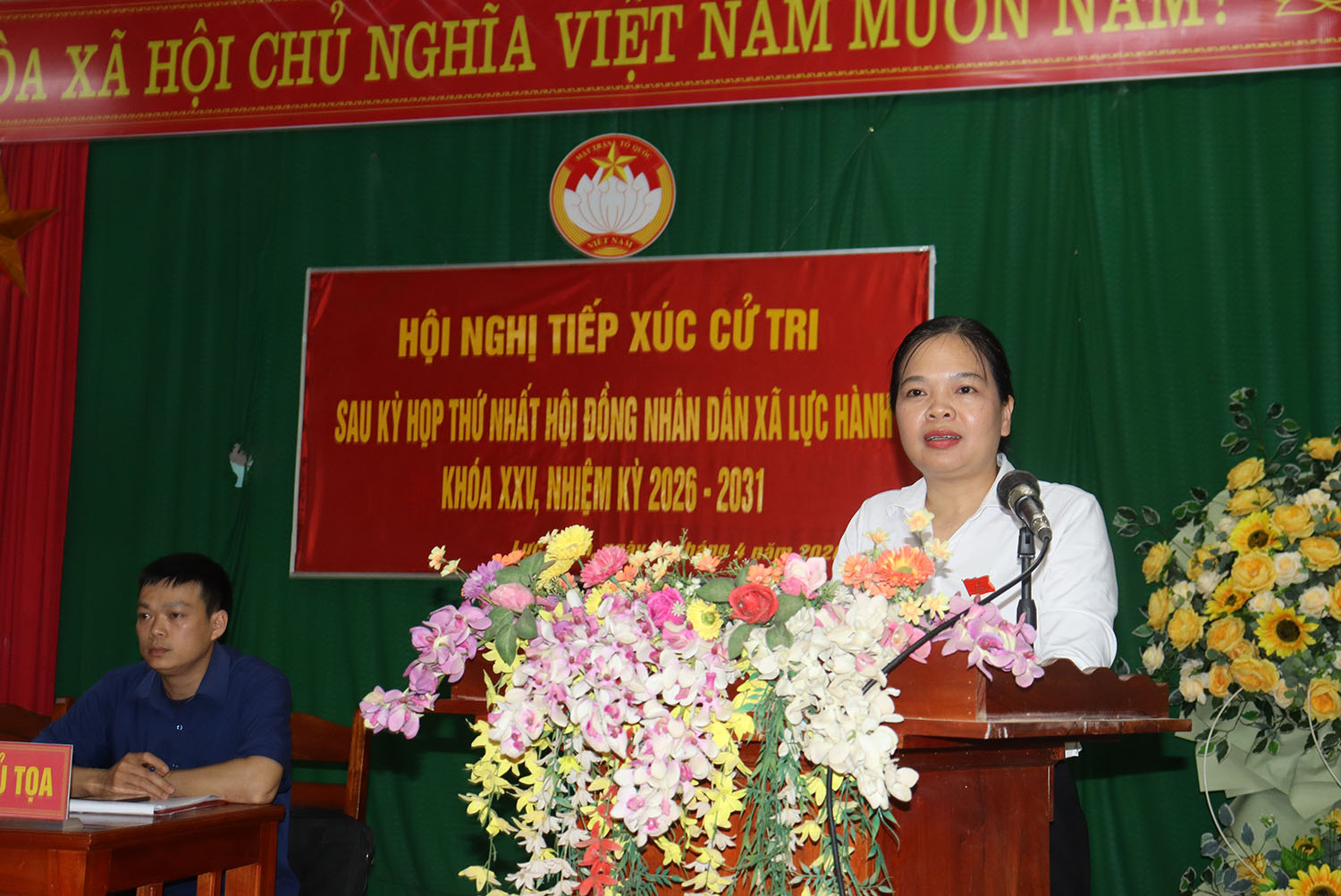 TỔ ĐẠI BIỂU SỐ 2 HĐND XÃ LỰC HÀNH TIẾP XÚC CỬ TRI SAU KỲ HỌP THỨ NHẤT