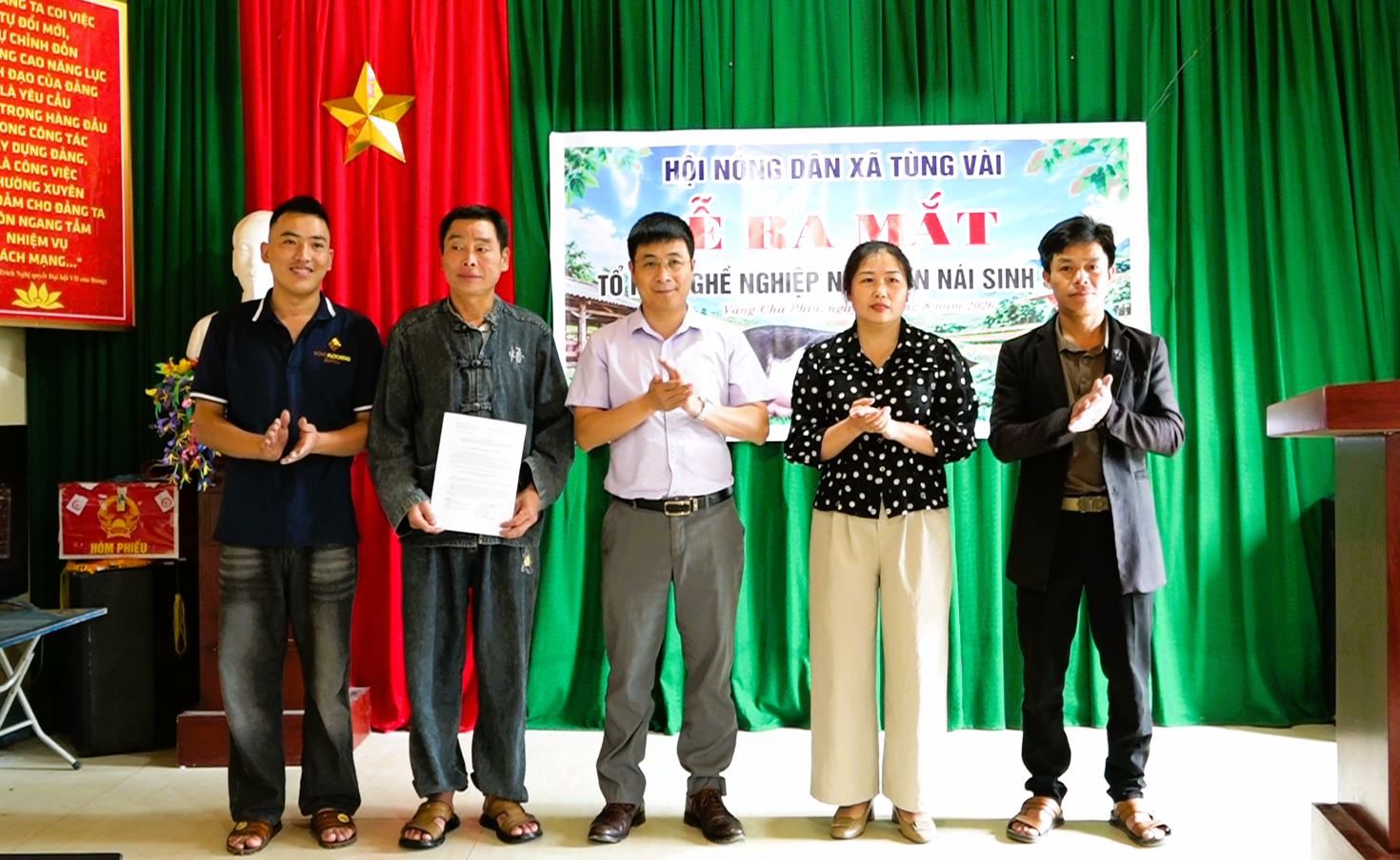Ra mắt các tổ hội nghề nghiệp tại thôn Vàng Chá Phìn