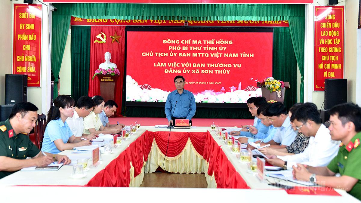 Xã Sơn Thủy tập trung thực hiện tốt các nhiệm vụ, phát huy hiệu quả tiềm năng, thế mạnh địa phương