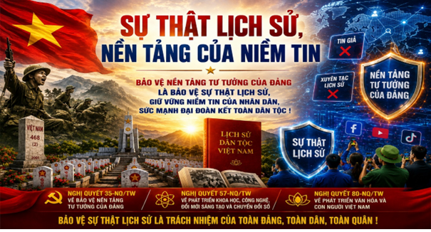 BẢO VỆ SỰ THẬT LỊCH SỬ, GIỮ VỮNG NỀN TẢNG TƯ TƯỞNG CỦA ĐẢNG TRONG KỶ NGUYÊN MỚI