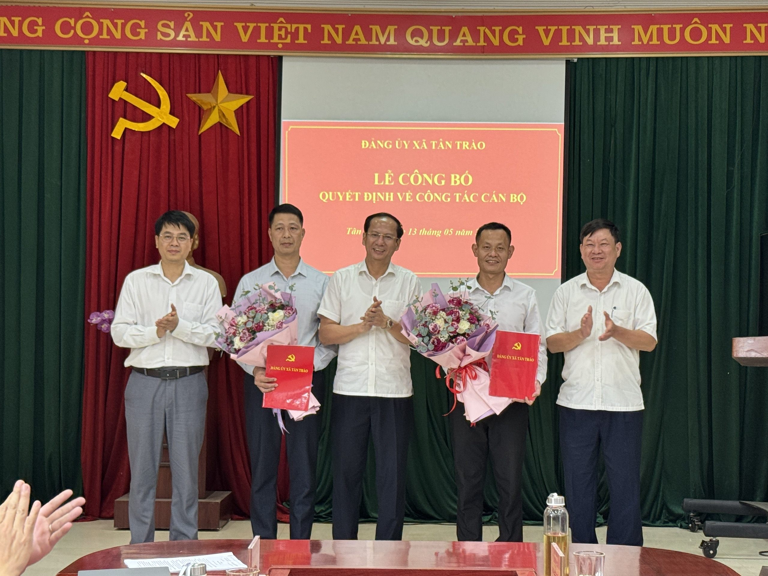 Xã Tân Trào tổ chức Lễ công bố quyết định về công tác cán bộ
