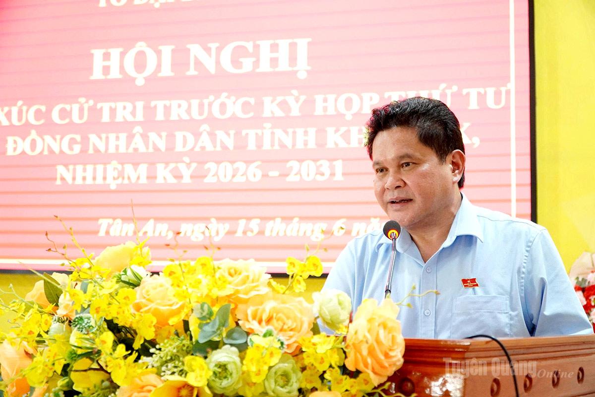 Tổ đại biểu số 03 HĐND tỉnh đã tiếp xúc cử tri xã Tân An