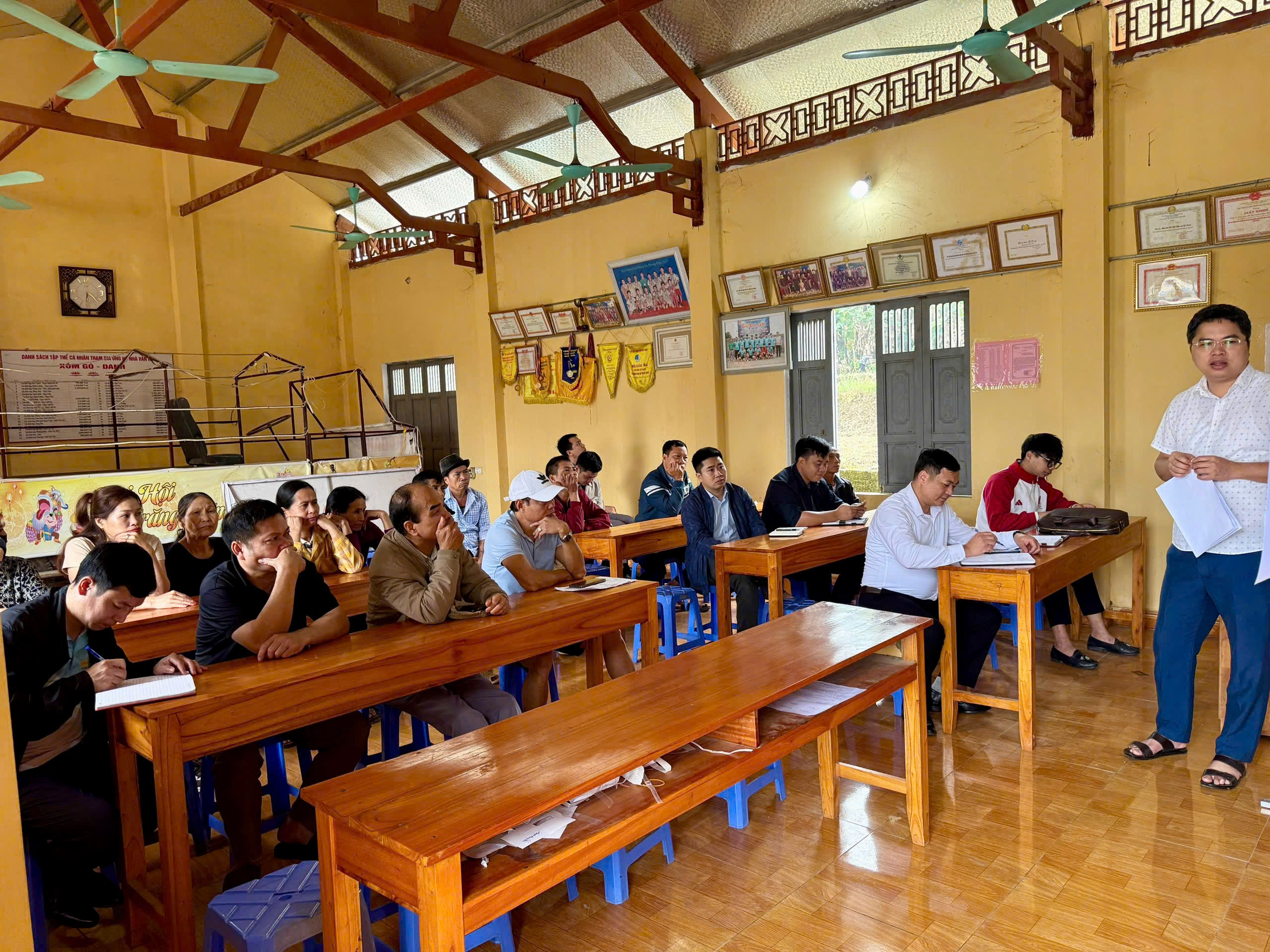 Hội nghị công khai dự thảo phương án bố trí tái định cư Dự án cao tốc Tuyên Quang – Hà Giang (giai đoạn 1) tại xã Nhữ Khê