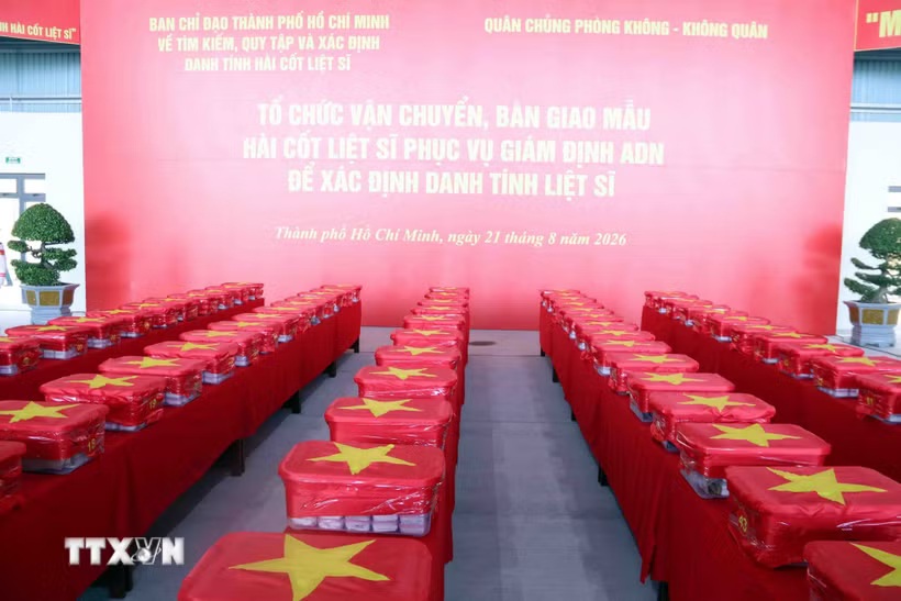 Chuyến bay đặc biệt đưa 7.104 mẫu hài cốt liệt sỹ ra Hà Nội đi tìm danh tính
