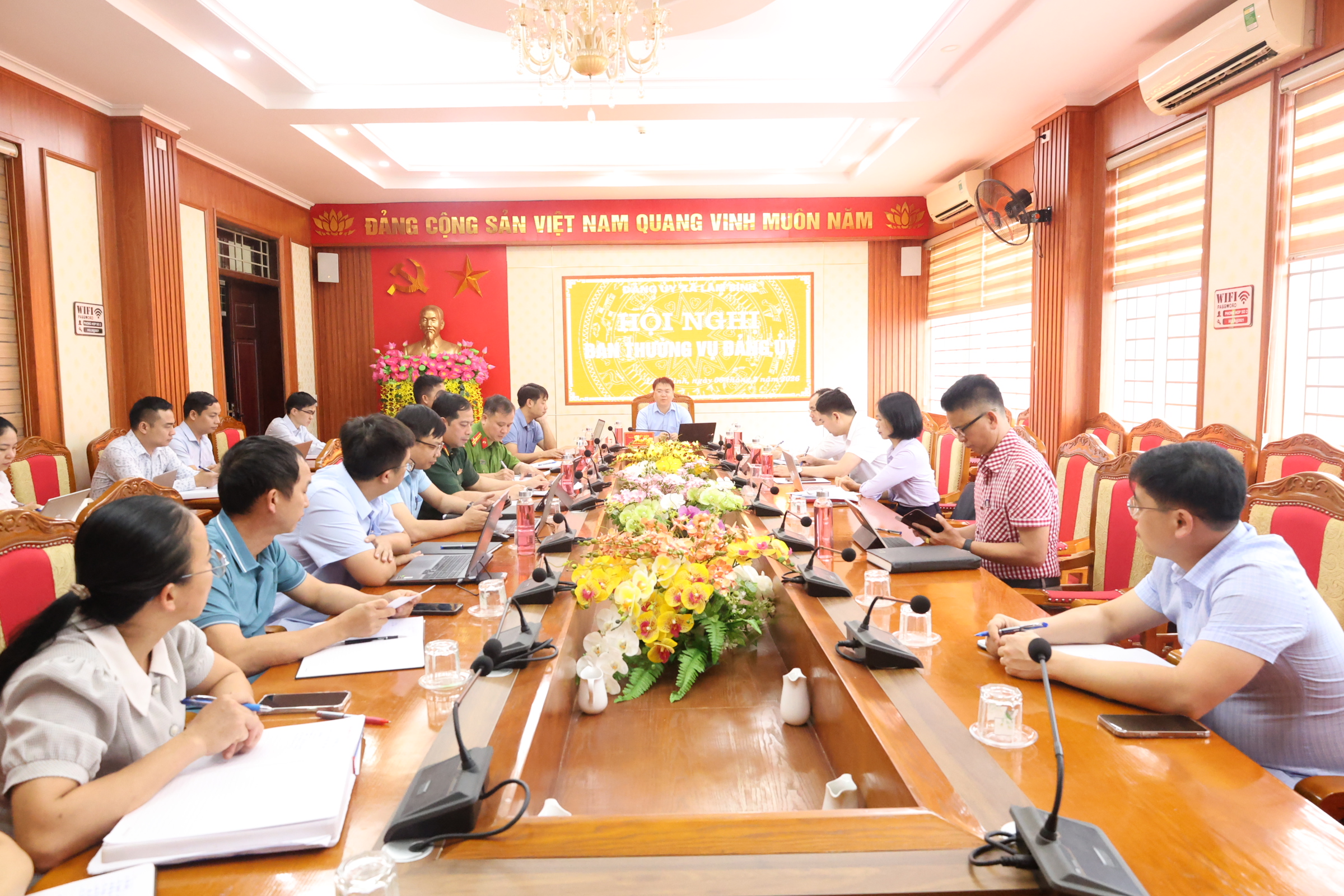 Hội nghị Ban Thường vụ Đảng uỷ xã Lâm Bình
