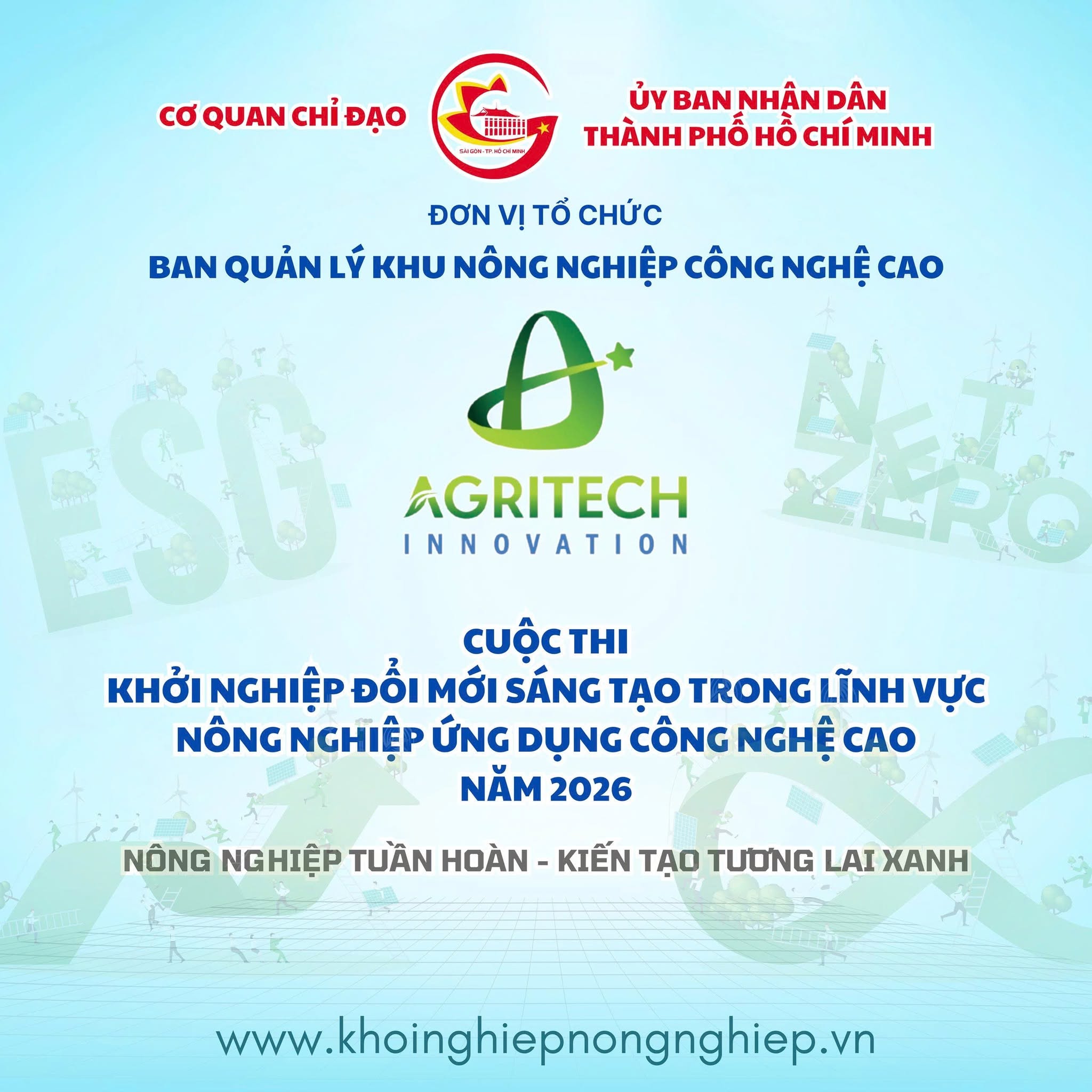 CUỘC THI KHỞI NGHIỆP ĐỔI MỚI SÁNG TẠO TRONG LĨNH VỰC NÔNG NGHIỆP ỨNG DỤNG CÔNG NGHỆ CAO NĂM 2026 - AGRITECH INNOVATION 2026 
