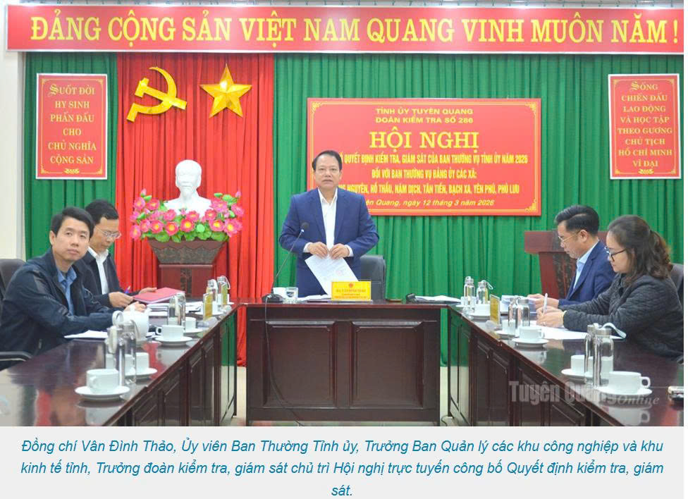 Công bố Quyết định kiểm tra, giám sát nhiệm vụ trọng tâm tại 7 xã