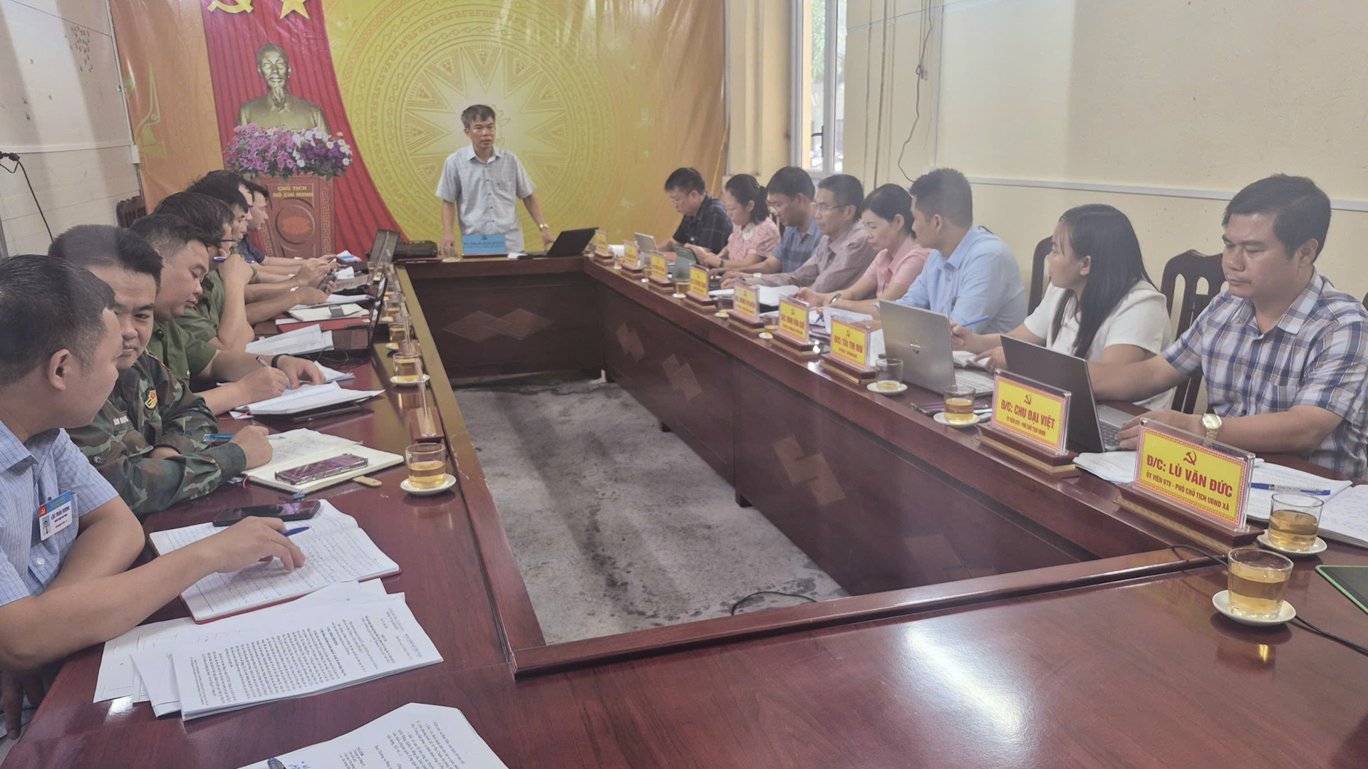 ĐOÀN KIỂM TRA, GIÁM SÁT 748 CỦA BAN THƯỜNG VỤ TỈNH ỦY LÀM VIỆC VỚI BAN THƯỜNG VỤ ĐẢNG ỦY XÃ BẢN MÁY
