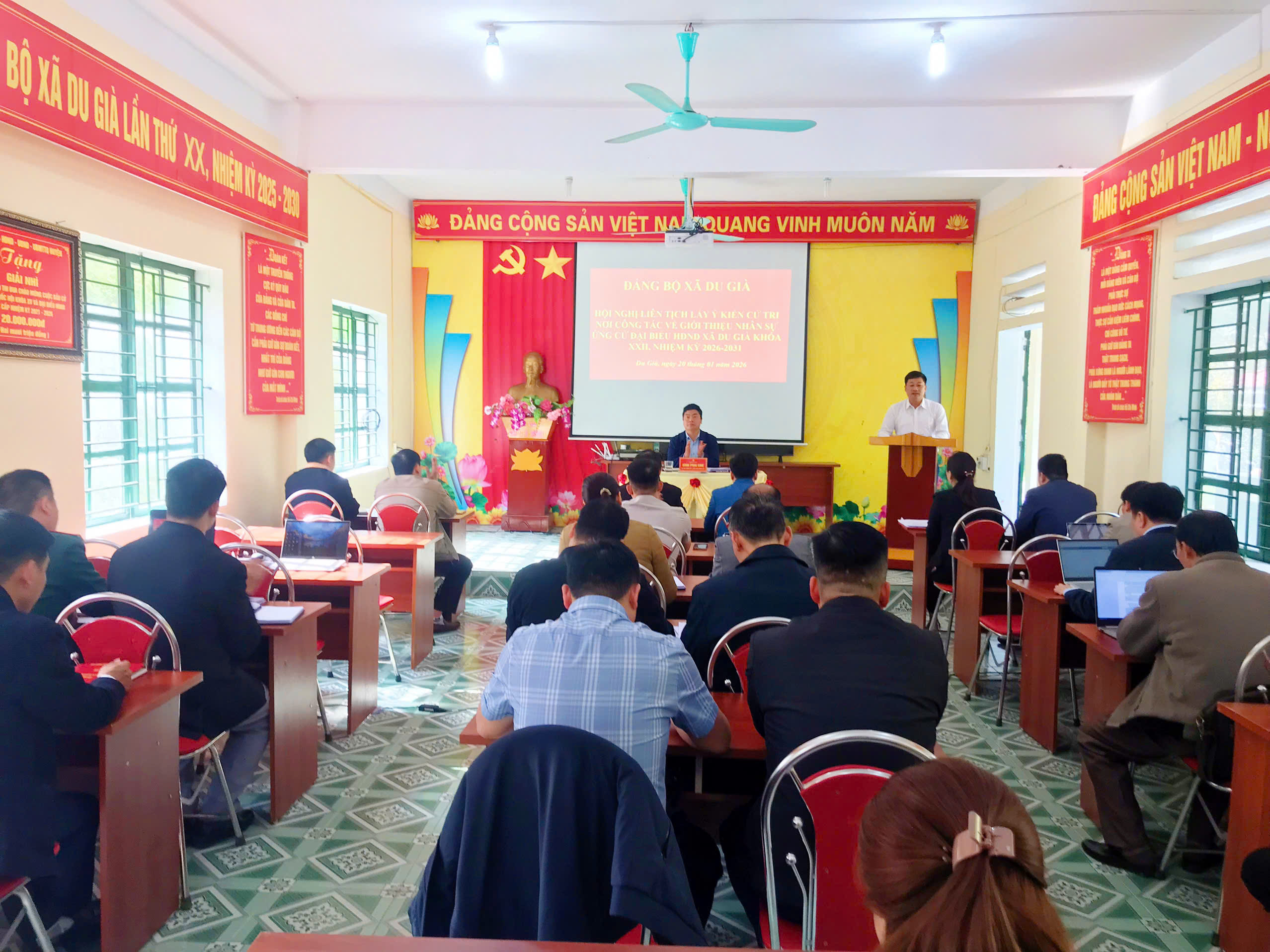 Đảng bộ xã Du Già tổ chức Hội nghị liên tịch giới thiệu người ứng cử đại biểu HĐND xã, nhiệm kỳ 2026-2031