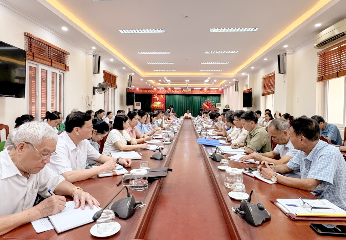 Hội nghị giao ban công tác xây dựng Đảng, Mặt trận và các tổ chức chính trị - xã hội quý I năm 2026