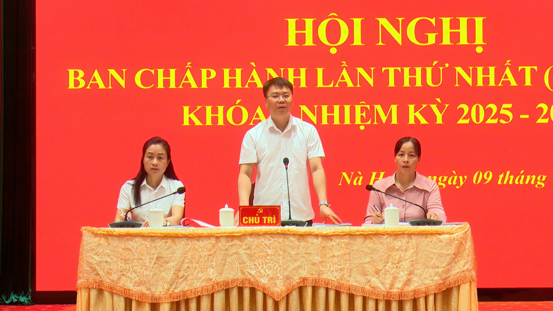 Hội nghị Ban Chấp hành Đảng bộ xã Nà Hang lần thứ I, nhiệm kỳ 2025 – 2030