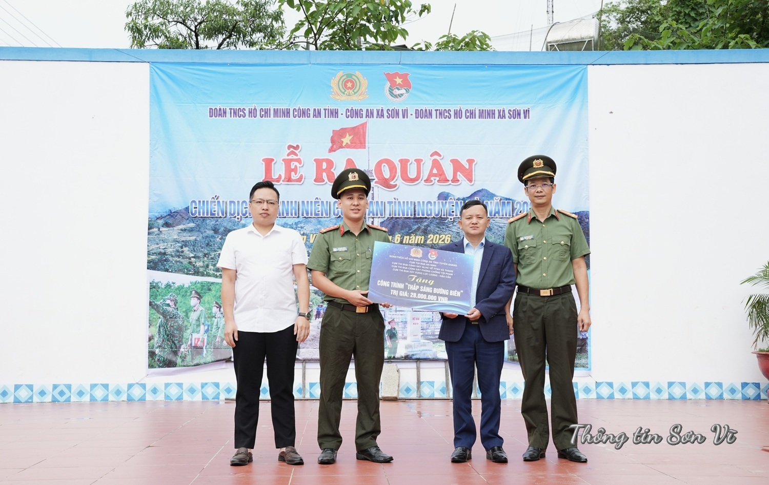 Chiến dịch Thanh niên Công an tình nguyện hè tại xã biên giới Sơn Vĩ
