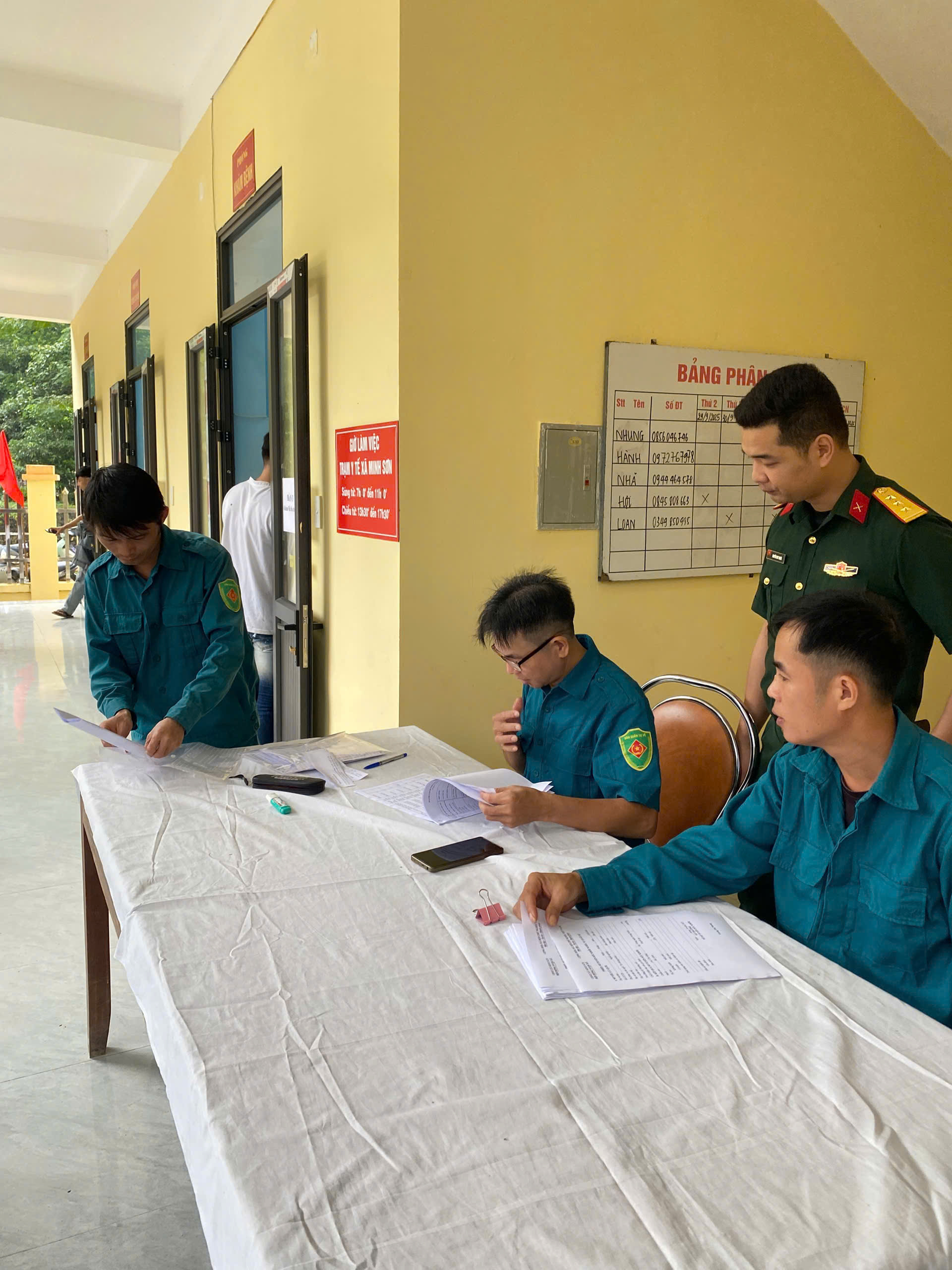 Xã Minh Sơn tổ chức khám nghĩa vụ quân sự năm 2025