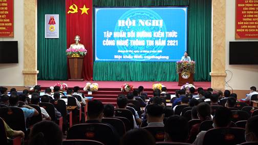 Hoàng Su Phì Tập huấn bồi dưỡng kiến thức Công nghệ Thông tin năm 2021.