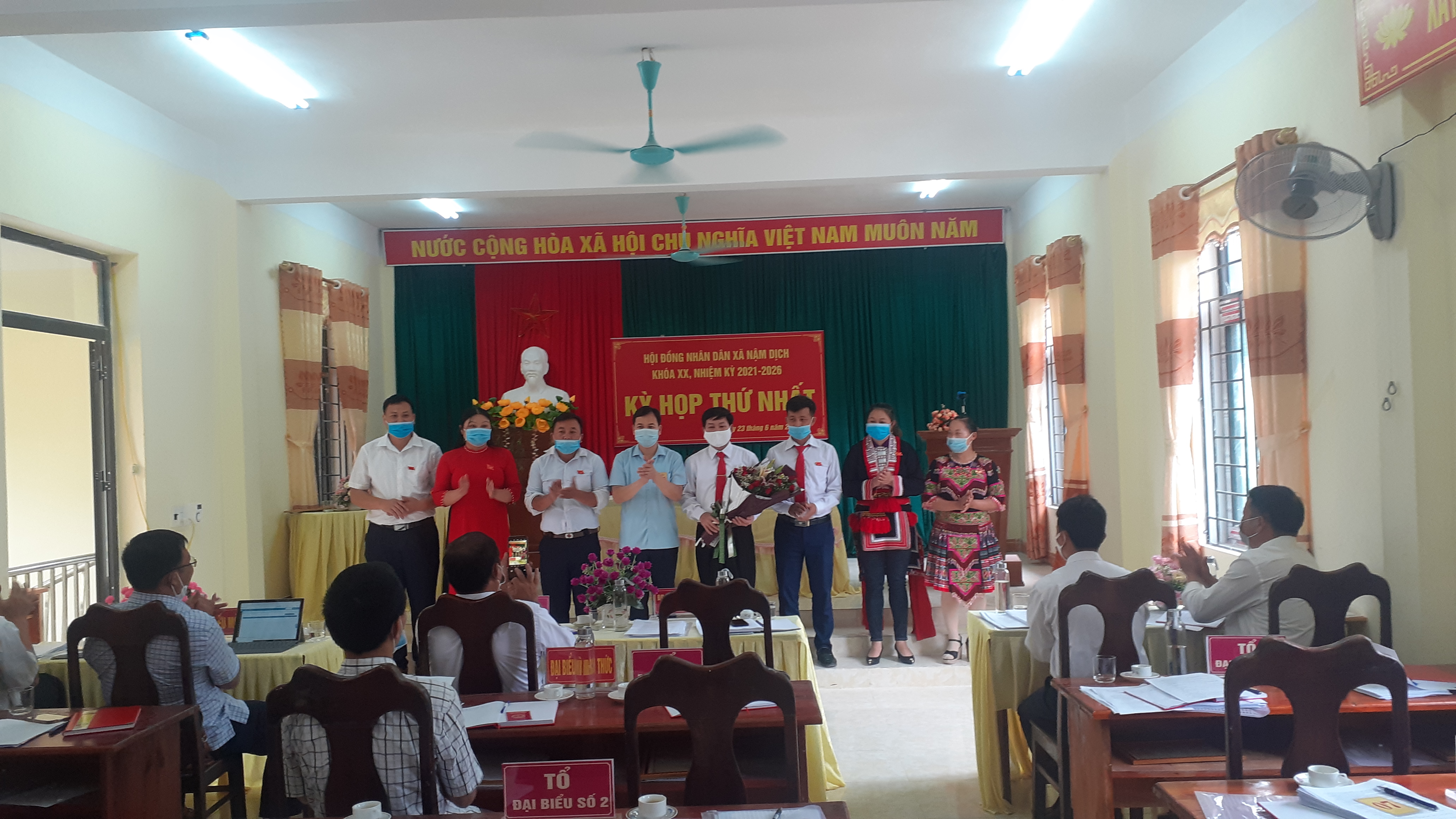 Xã Nậm Dịch tổ chức Kỳ họp thứ Nhất HĐND xã khóa XX, nhiệm kỳ 2021-2026