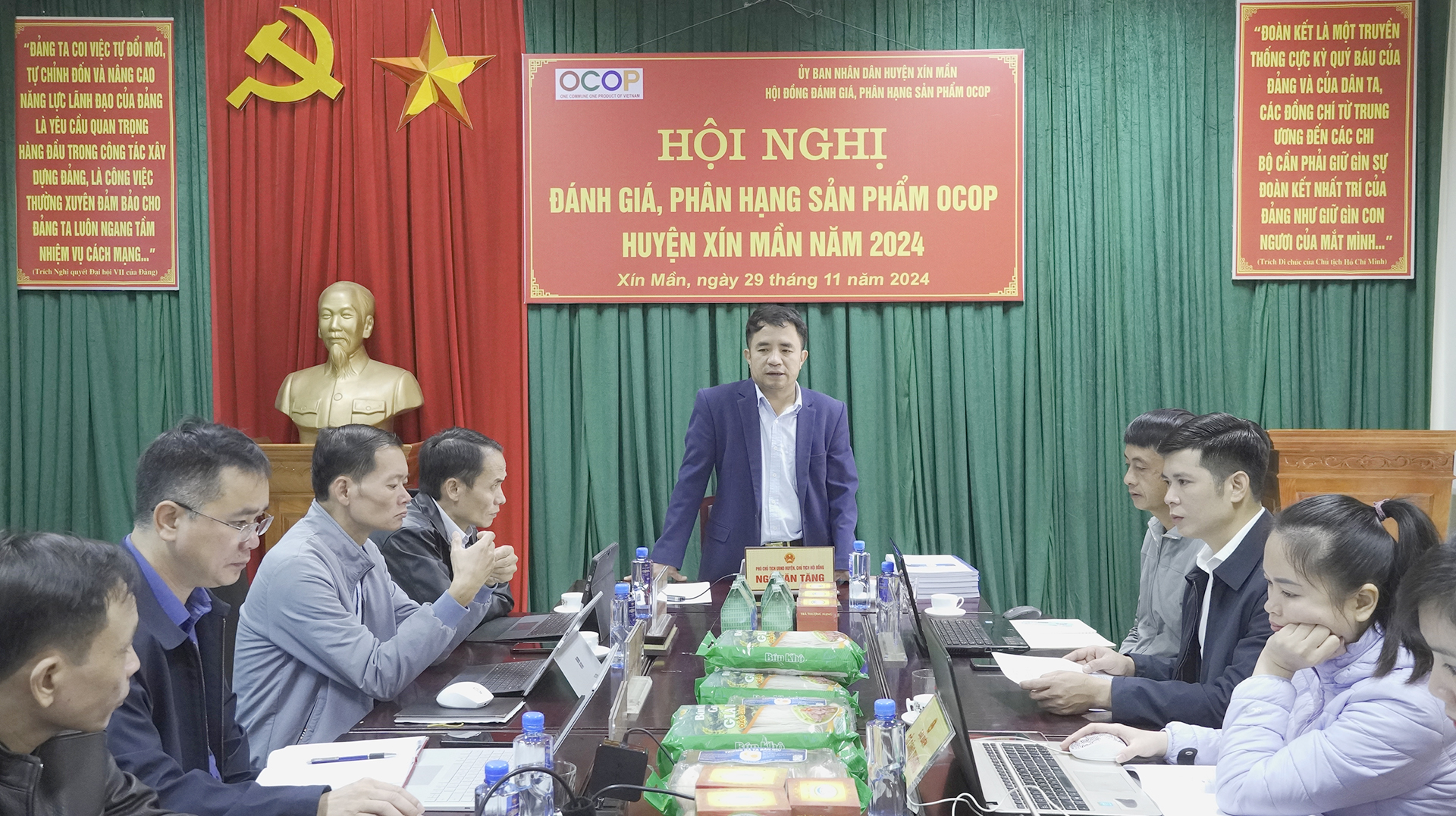 Hội nghị đánh giá, phân hạng sản phẩm OCOP huyện Xín Mần năm 2024