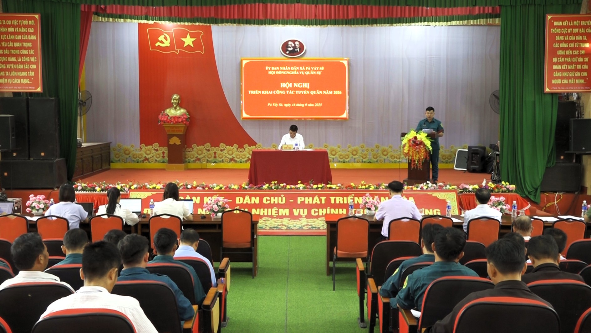 Xã Pà Vầy Sủ tổ chức khám tuyển nghĩa vụ quân sự năm 2026