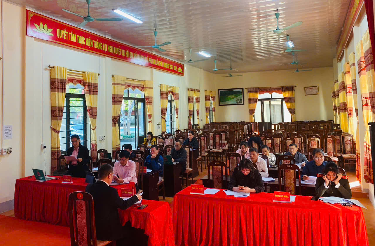 UBND xã Phú Linh tổ chức Hội nghị đánh giá kết quả thực hiện tín dụng chính sách sau sáp nhập