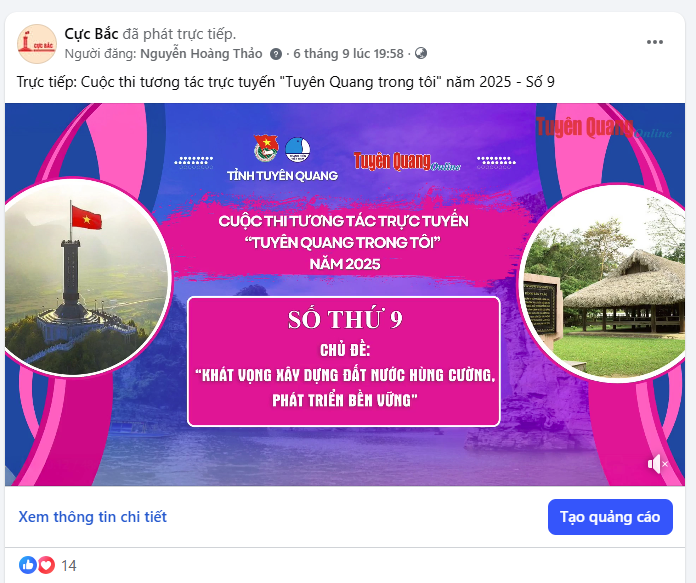 Fanpage Cực Bắc quảng bá mạnh mẽ văn hóa, du lịch Tuyên Quang