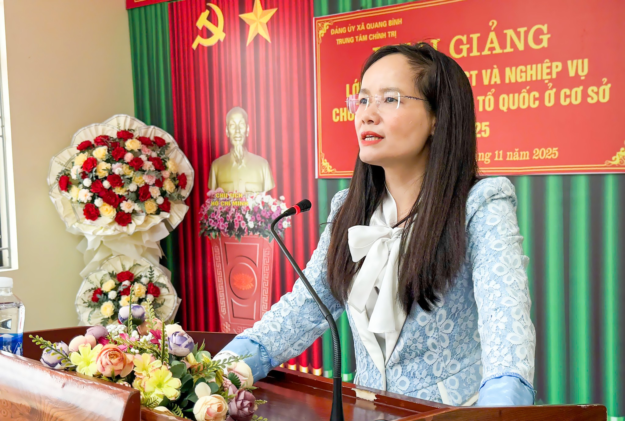 Khai giảng lớp lý luận chính trị & nghiệp vụ cho cán bộ Mặt trận Tổ quốc cơ sở năm 2025