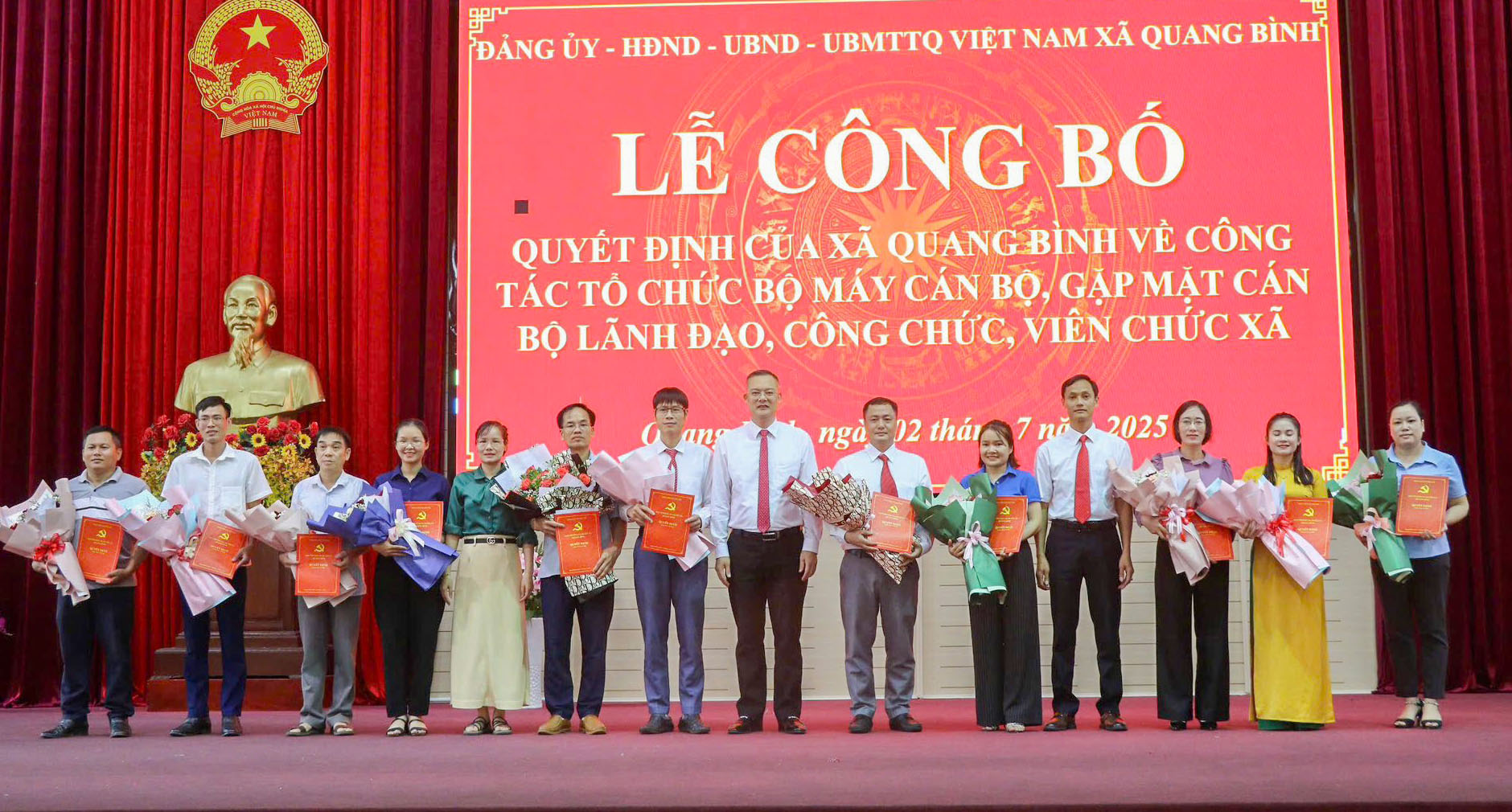 Xã Quang Bình triển khai hiệu quả công tác thực hiện vị trí việc làm năm 2025