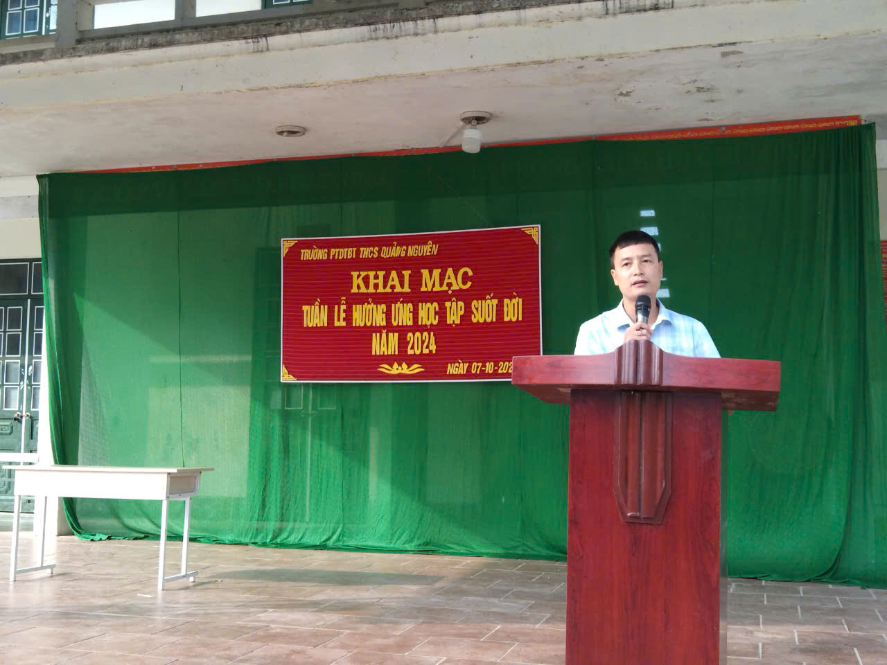 Trường PTDTBT THCS Quảng Nguyên tổ chức "Tuần lễ hưởng ứng học tập suốt đời năm 2024"