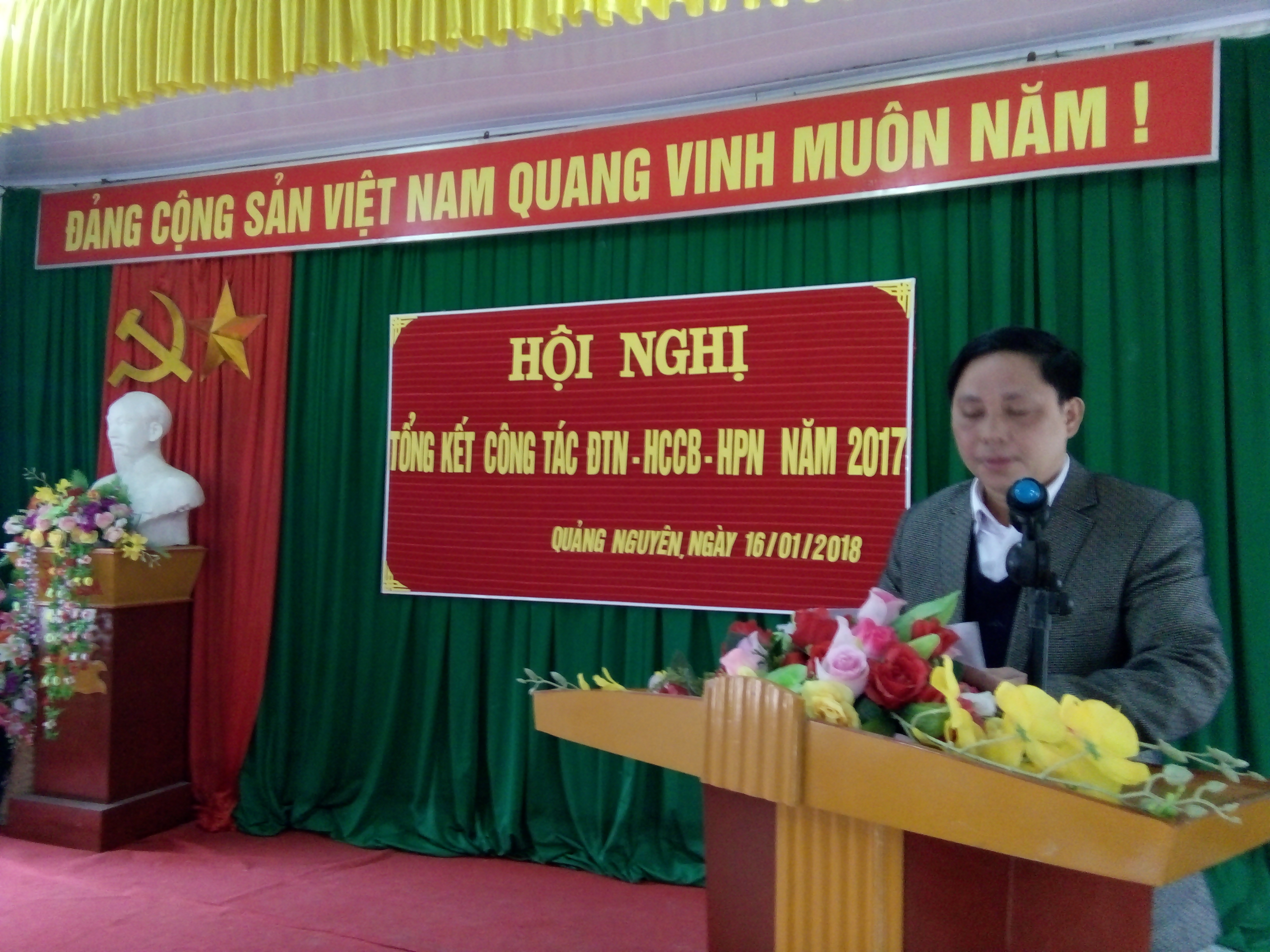 Hội phụ nữ - Hội CCB - Đoàn thanh niên xã tổ chức hội nghị tông kết năm 2017