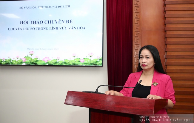 Hội thảo chuyên để "Chuyển đổi số trong lĩnh vực Văn hóa" - Ảnh 4.