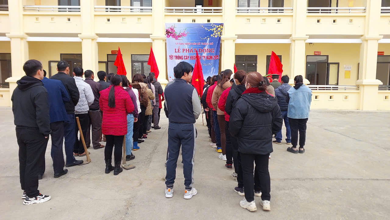 Ủy ban nhân dân xã Thắng Mố tổ chức Lễ phát động Tết trồng cây xuân Ất Tỵ năm 2025./.