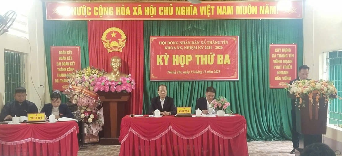 KỲ HỌP CHUYÊN ĐỀ LẦN THỨ BA – HĐND XÃ KHÓA XX, NHIỆM KỲ 2021–2026
