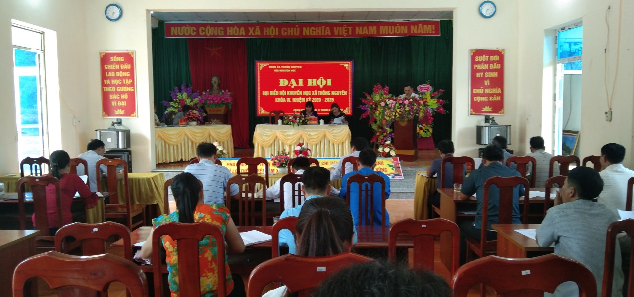 Đại hội đại biểu Hội khuyến học xã Thông Nguyên