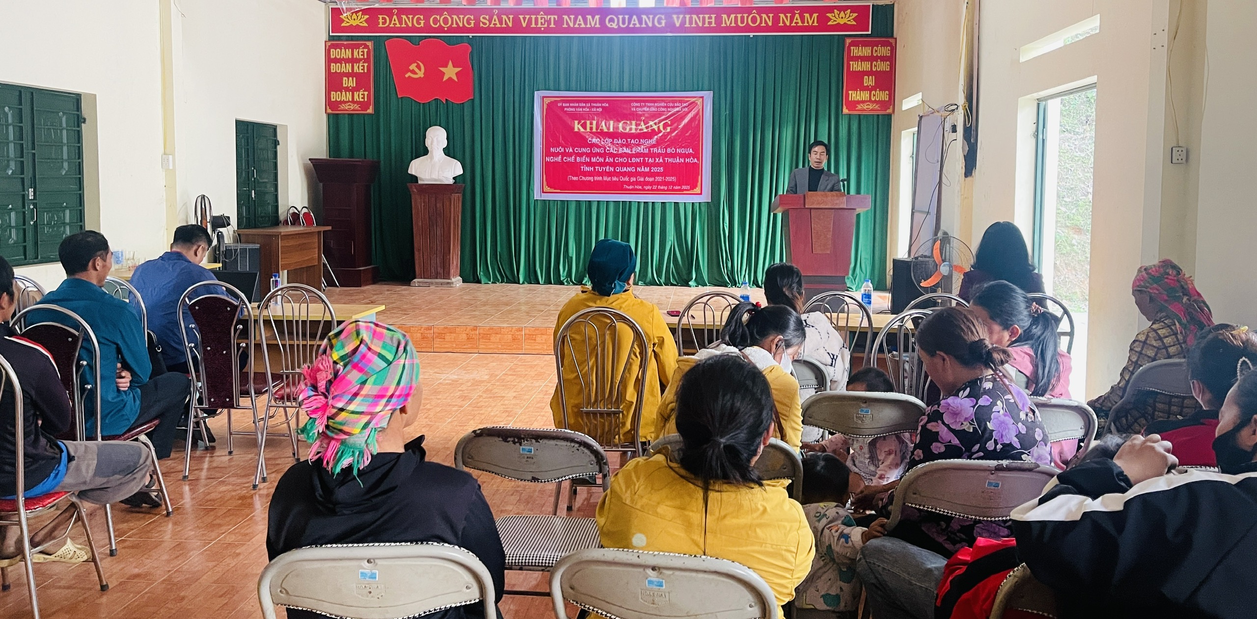 Thuận Hòa khai giảng các lớp đào tạo nghề cho lao động nông thôn