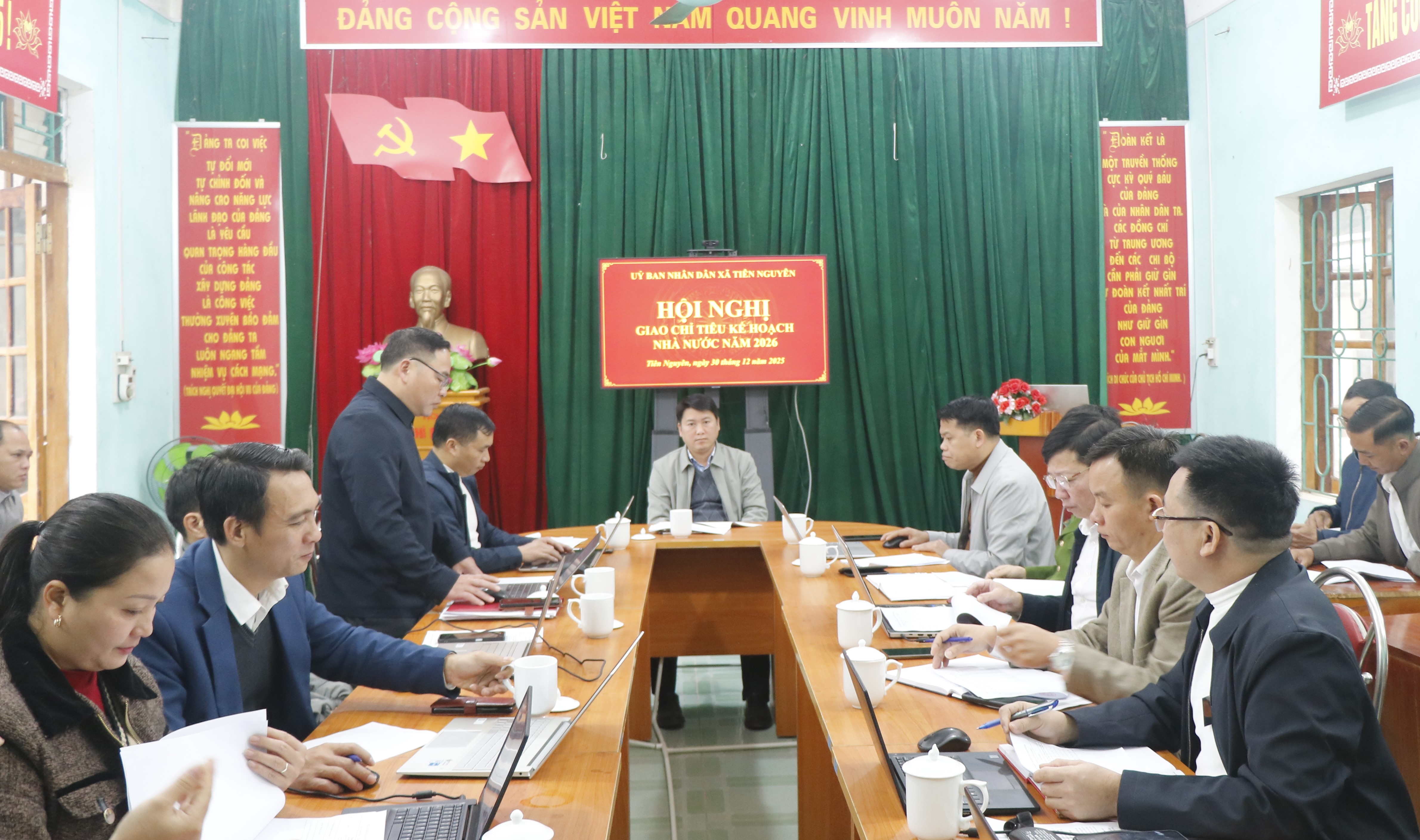 UBND xã Tiên Nguyên tổ chức Hội nghị giao chỉ tiêu năm 2026