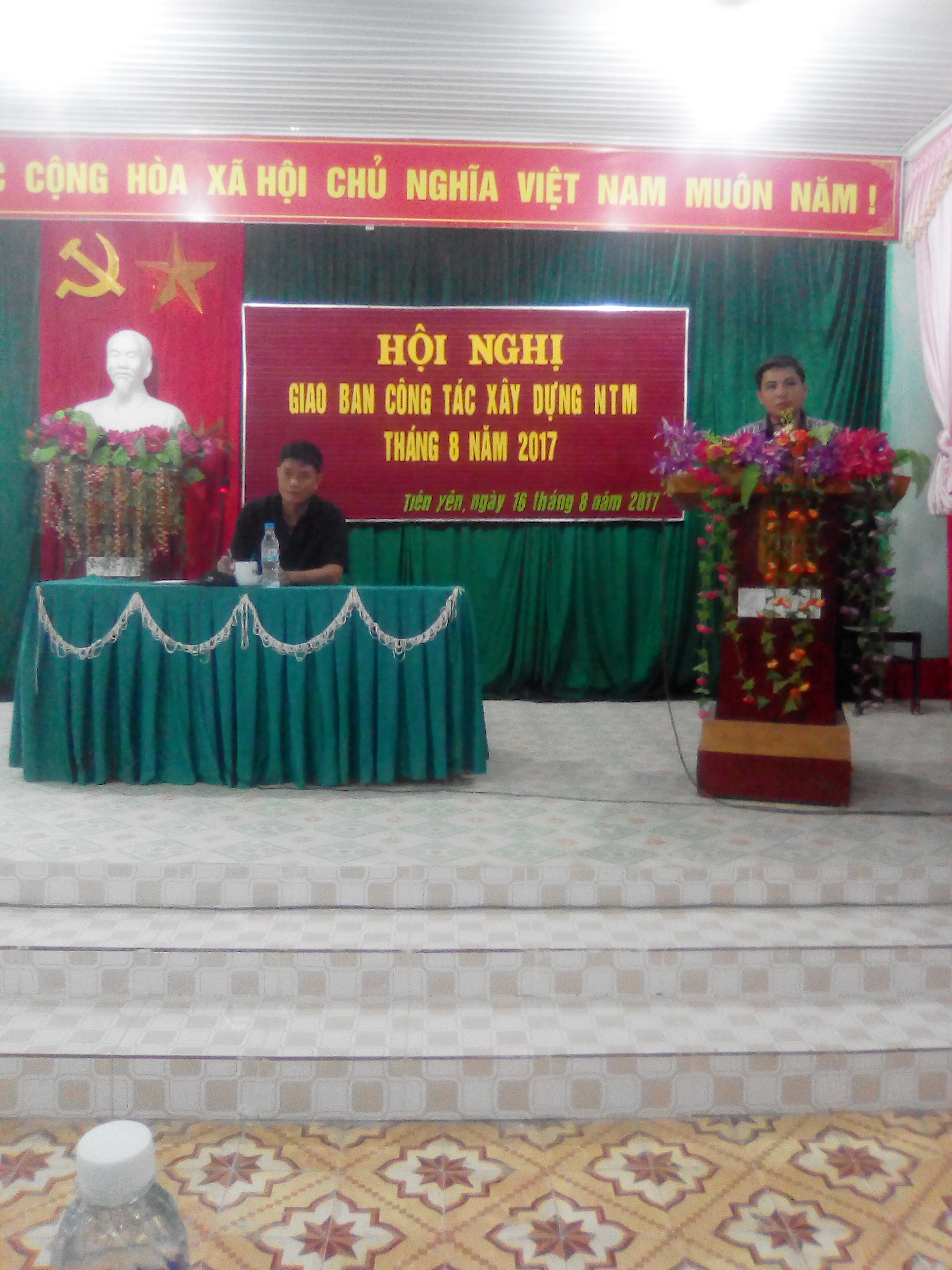 BCĐ xây dựng NTM xã Tiên Yên, tổ chức Hội nghị giao ban tháng 8