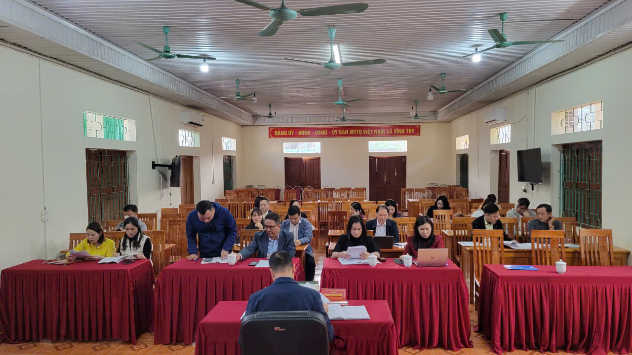 UBND xã Vĩnh Tuy tổ chức họp giao chỉ tiêu ngân sách năm 2026