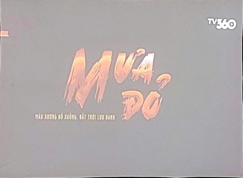 Thông báo chiếu bộ phim truyện điện ảnh “Mưa đỏ”