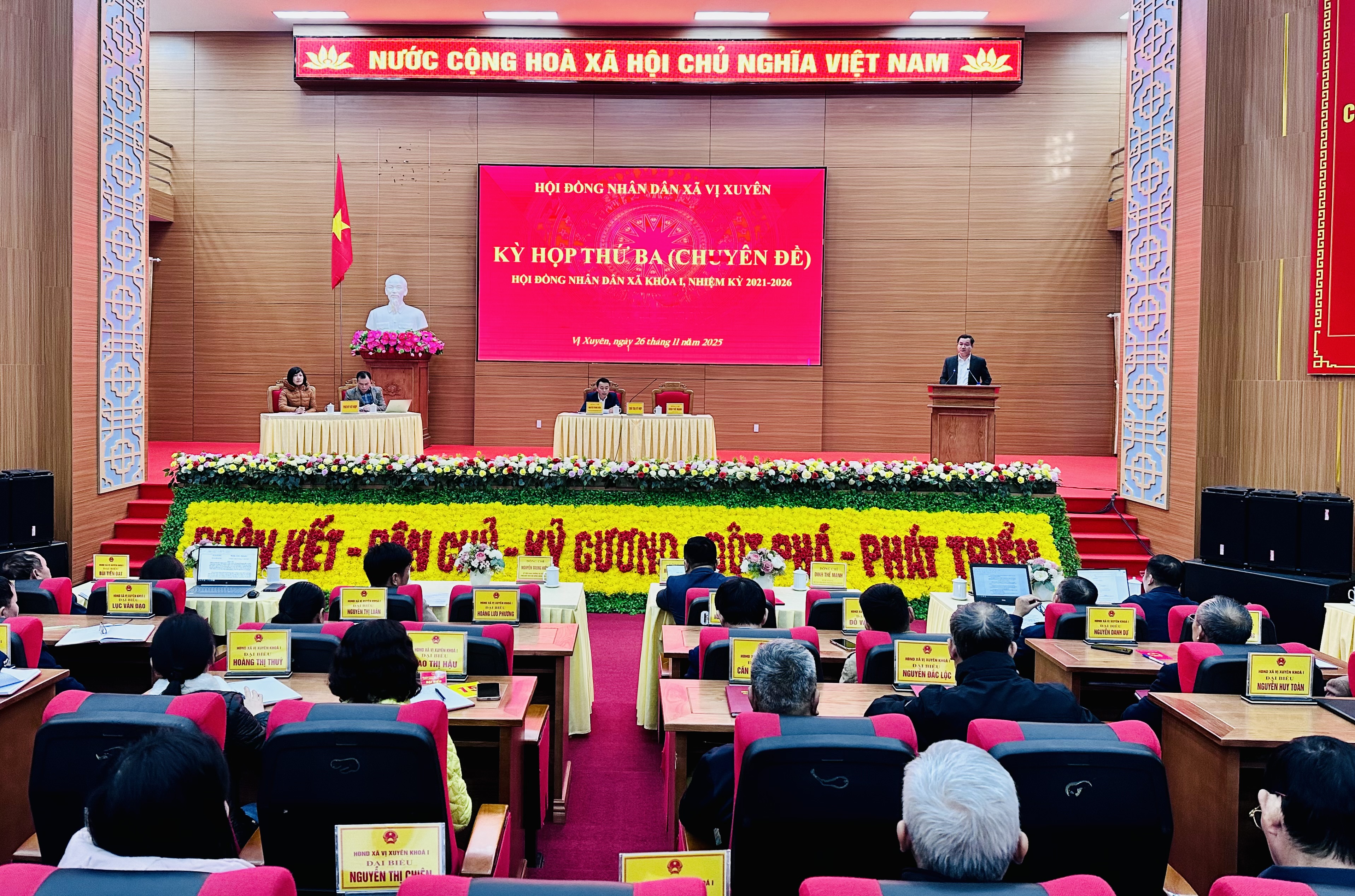 Kỳ họp thứ ba ( chuyên đề) HĐND xã Vị Xuyên